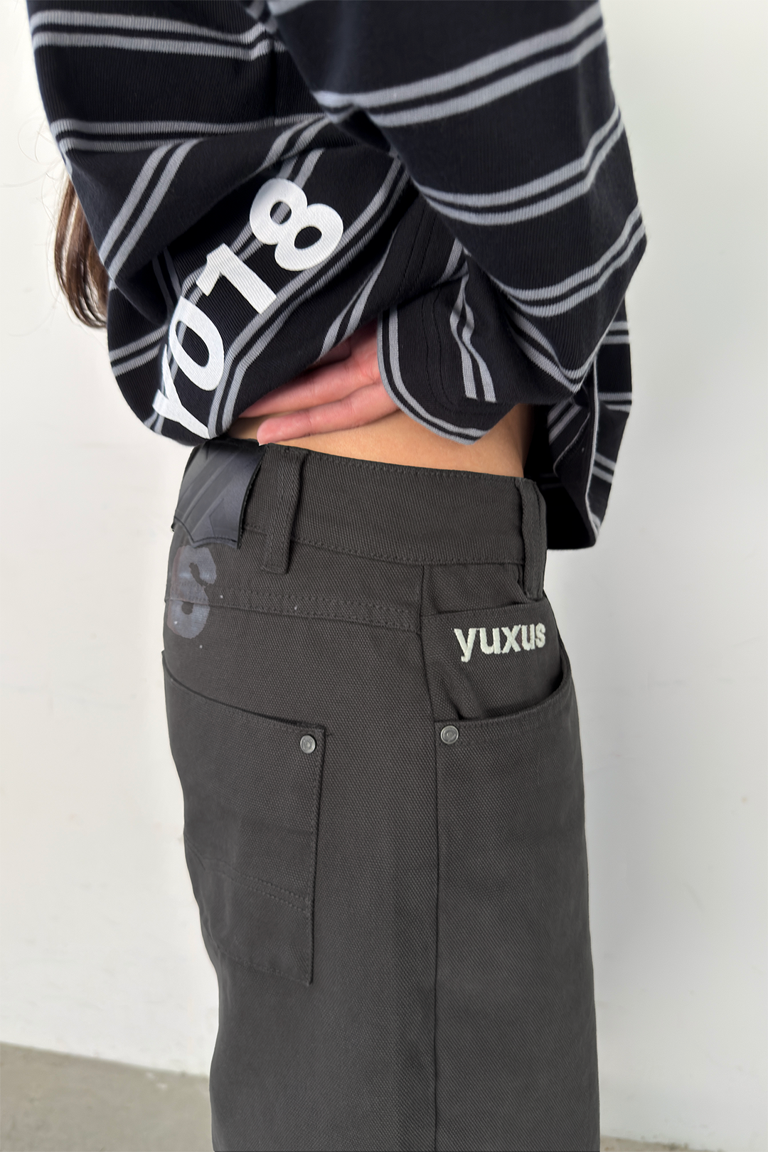 BLOCK "LOWERCASE" PANTS BLACK
