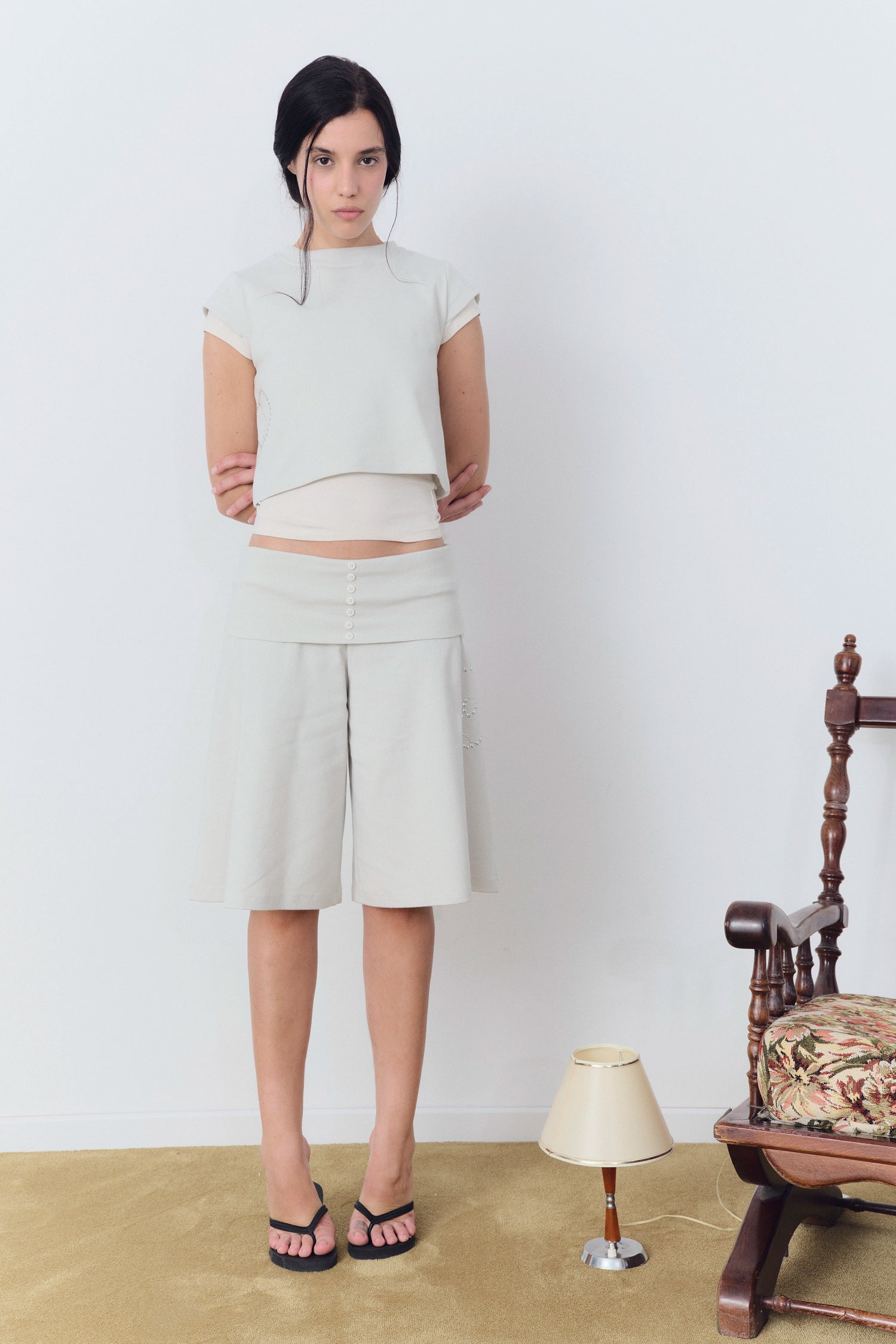 SCULPT SHORTS LIGHT GREY