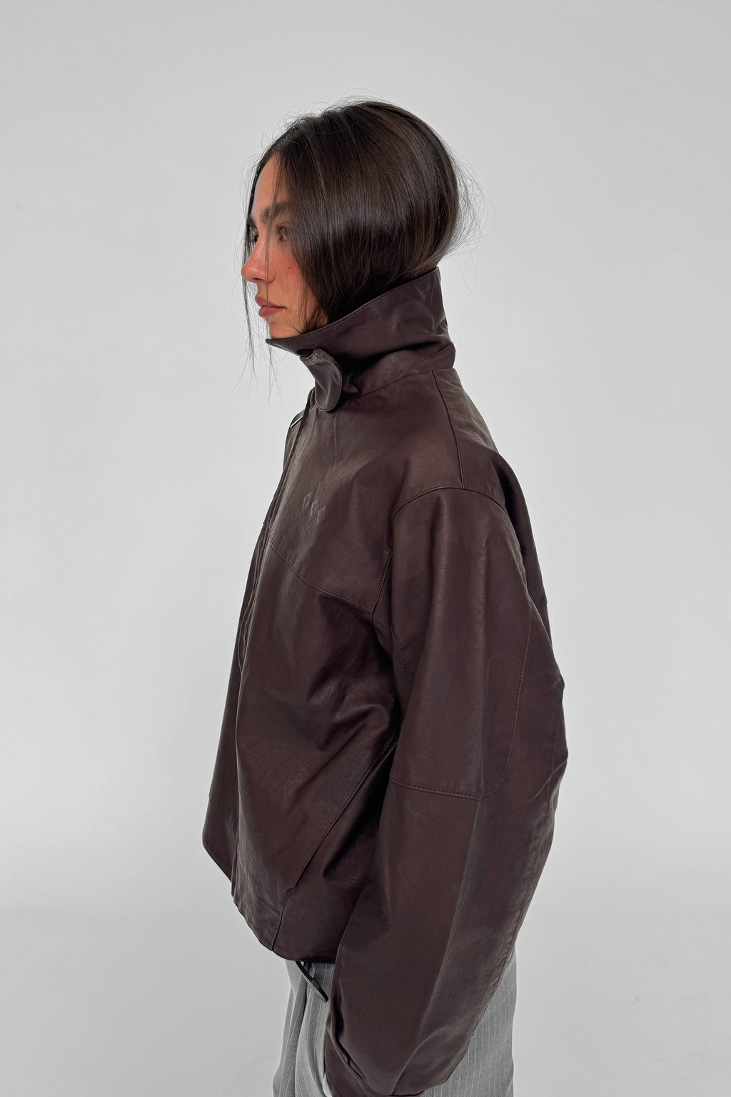 CHOCO "WINDY" PU LEATHER JACKET
