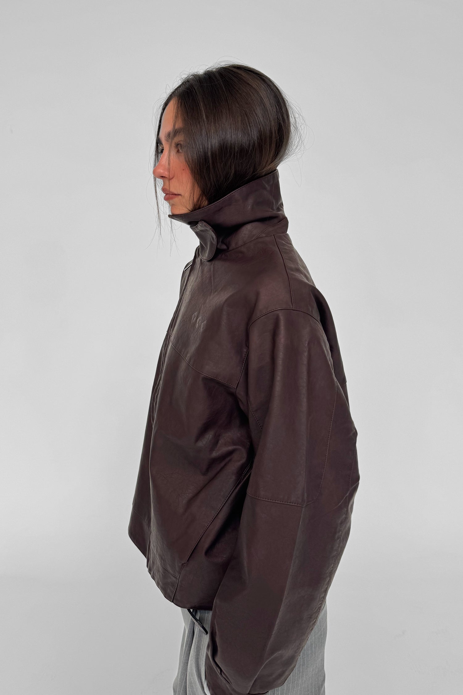 CHOCO "WINDY" PU LEATHER JACKET