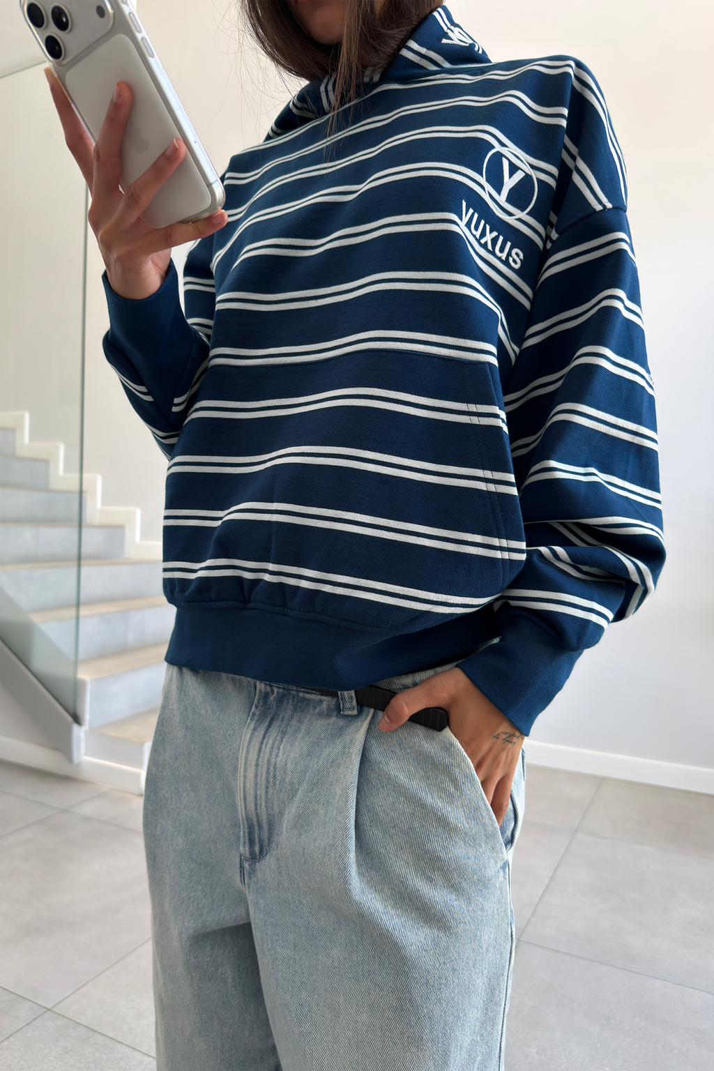 ARC "LOWERCASE" HOODIE BLUE