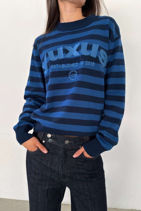 SOFT "LOWERCASE" JERSEY BLUE