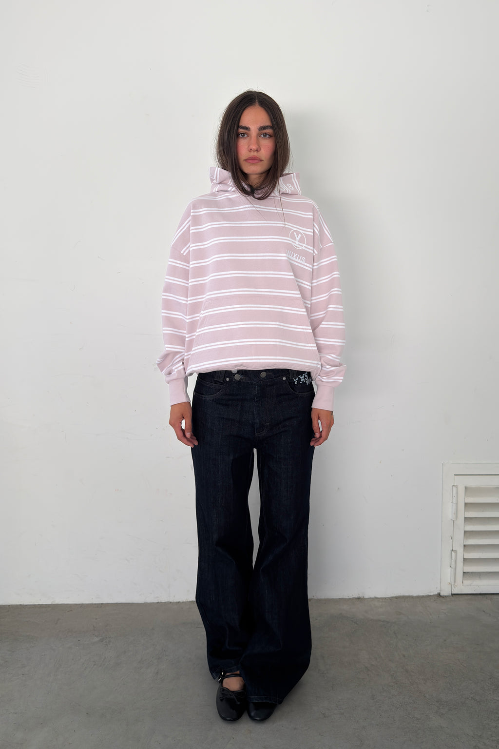 SKIN "LOWERCASE" HOODIE PINK