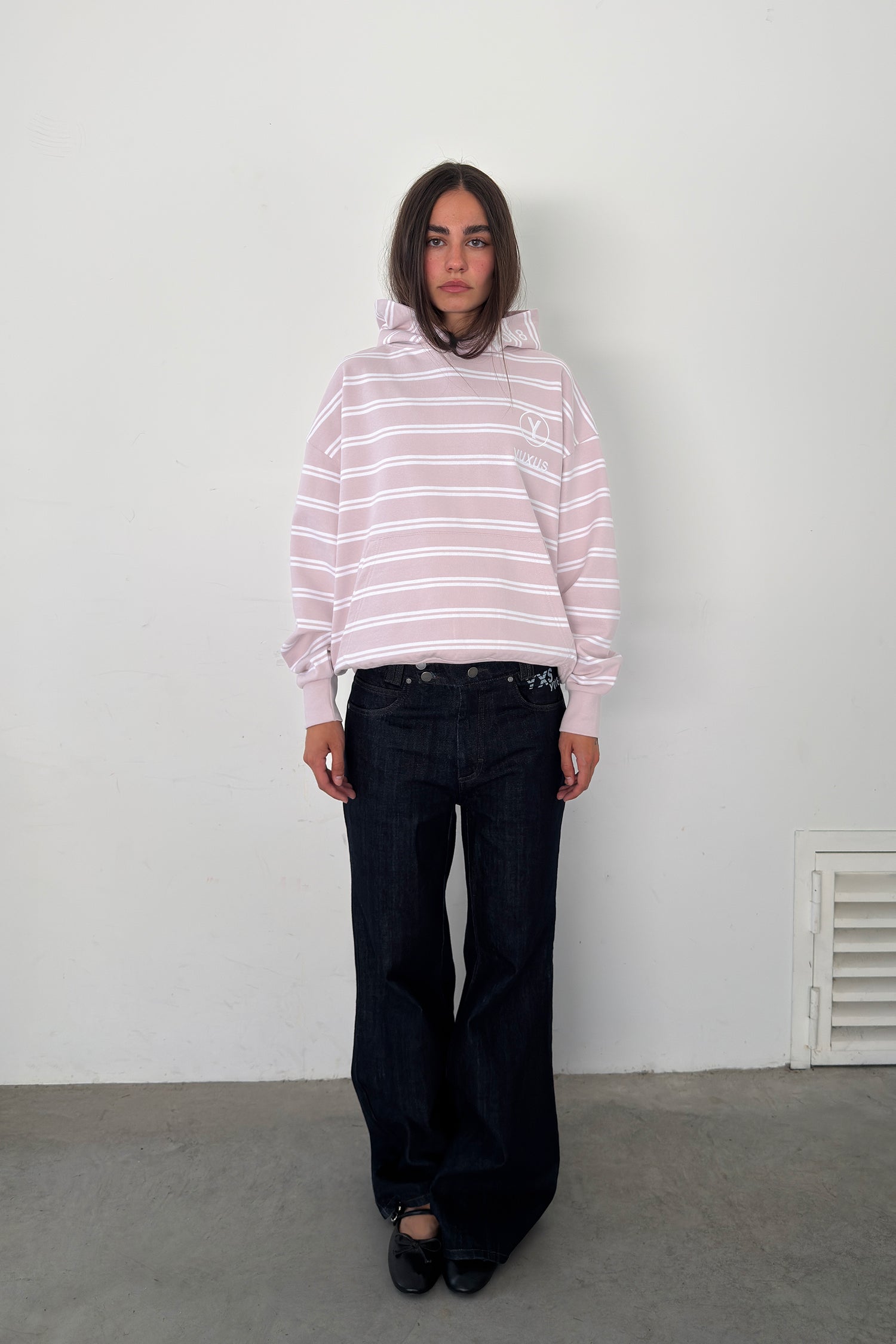 SKIN "LOWERCASE" HOODIE PINK
