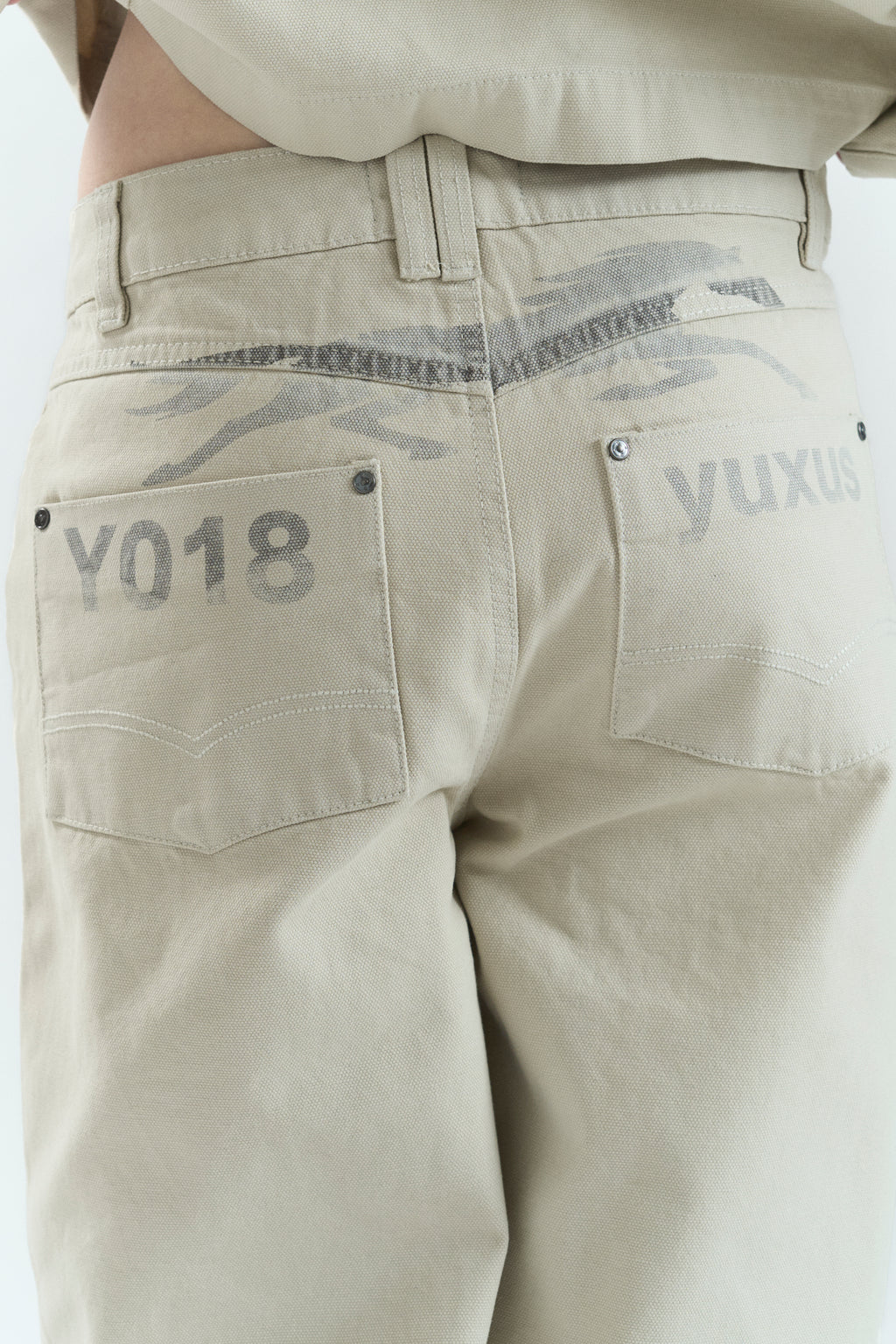 WASH "LOWERCASE" PANTS BEIGE