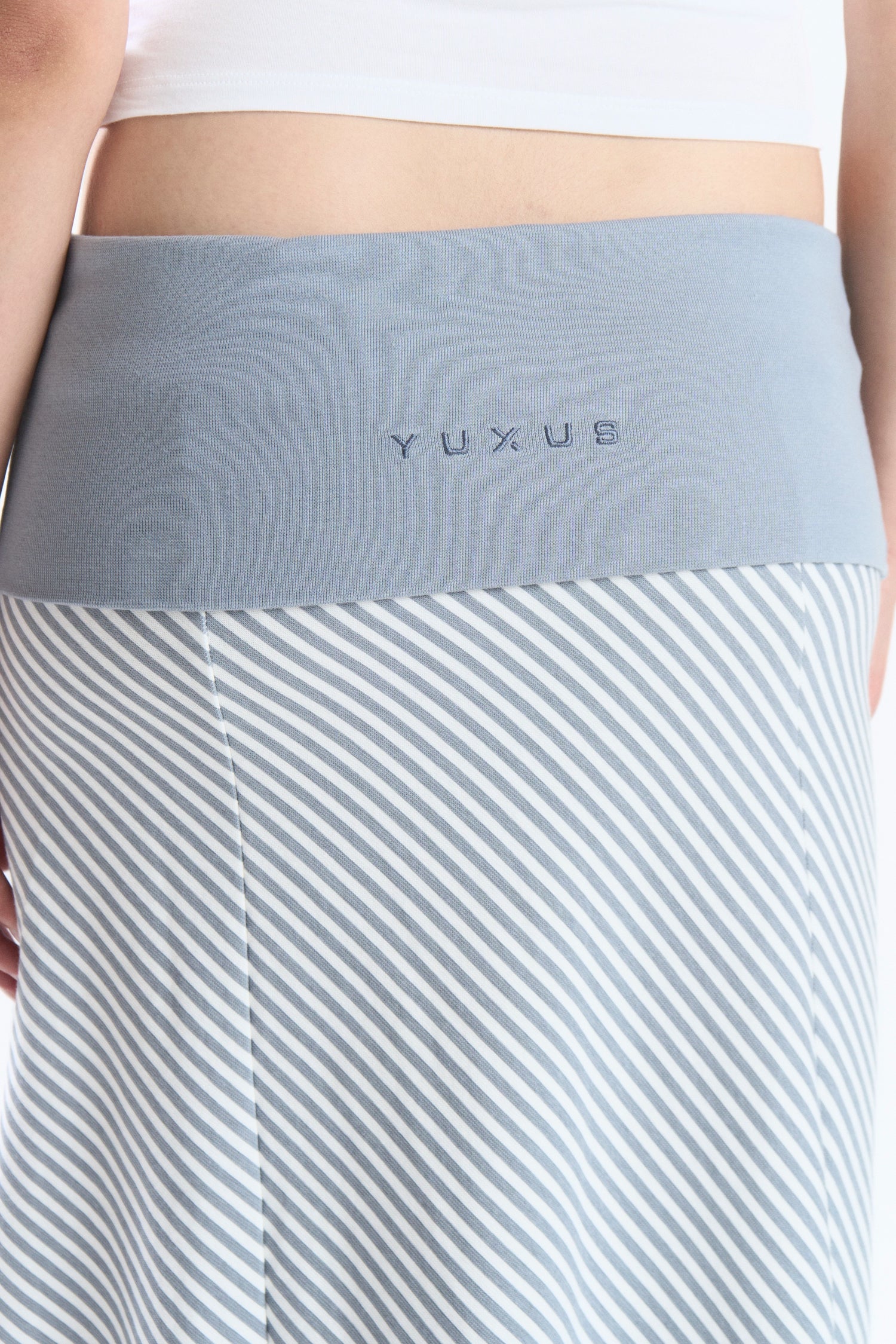 DRAPE SKIRT LIGHT BLUE
