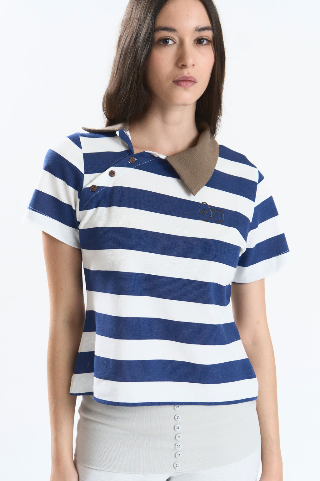 MAIZE POLO STRIPES BLUE