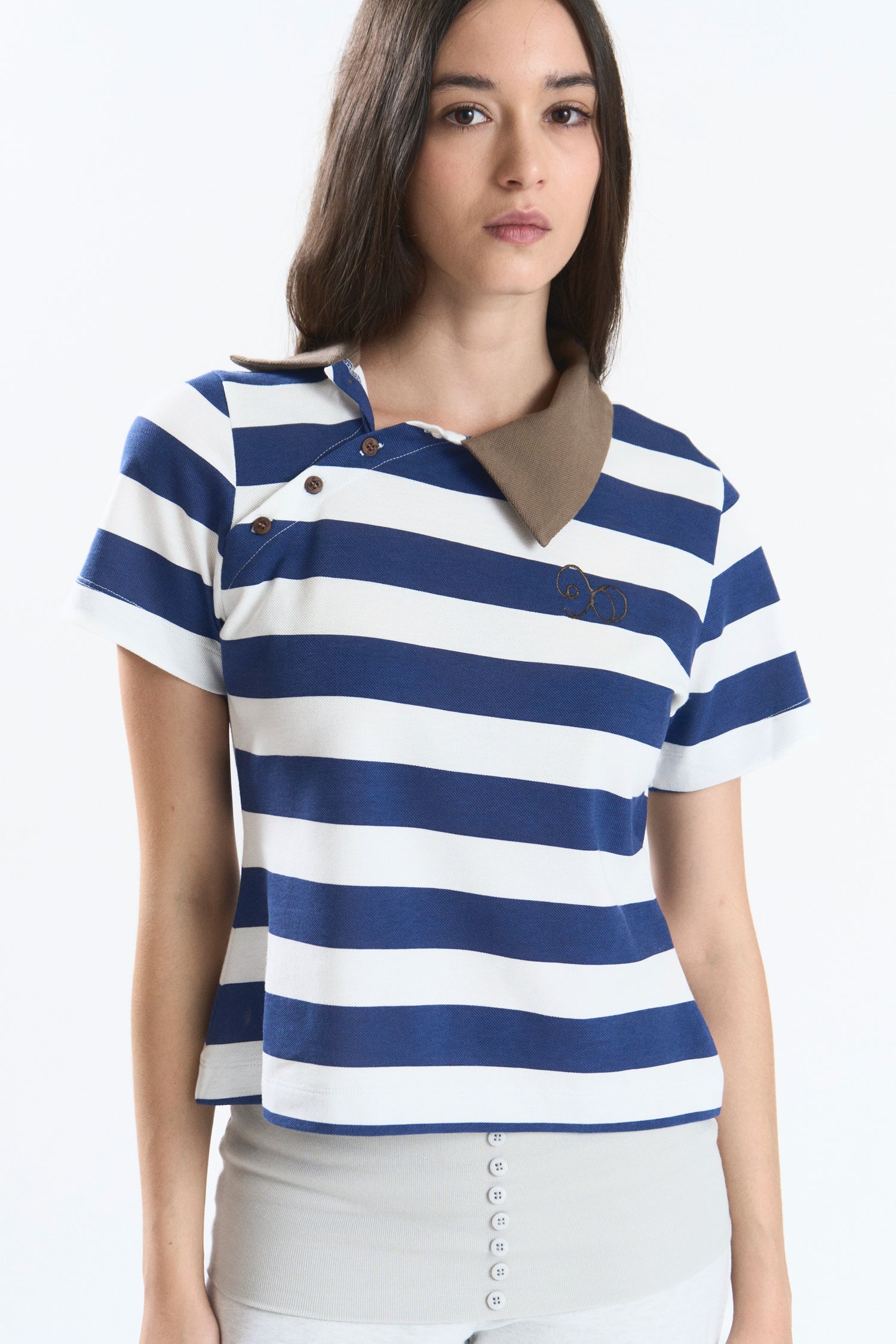 MAIZE POLO STRIPES BLUE