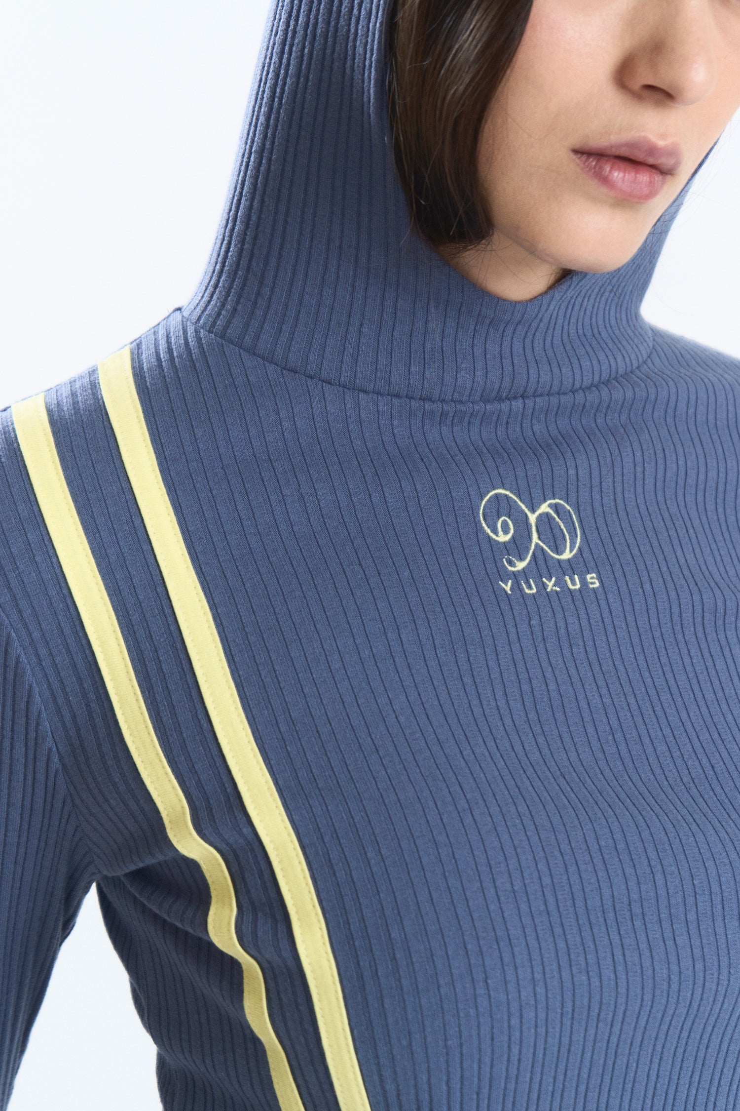 GREIGE HOODIE NAVY