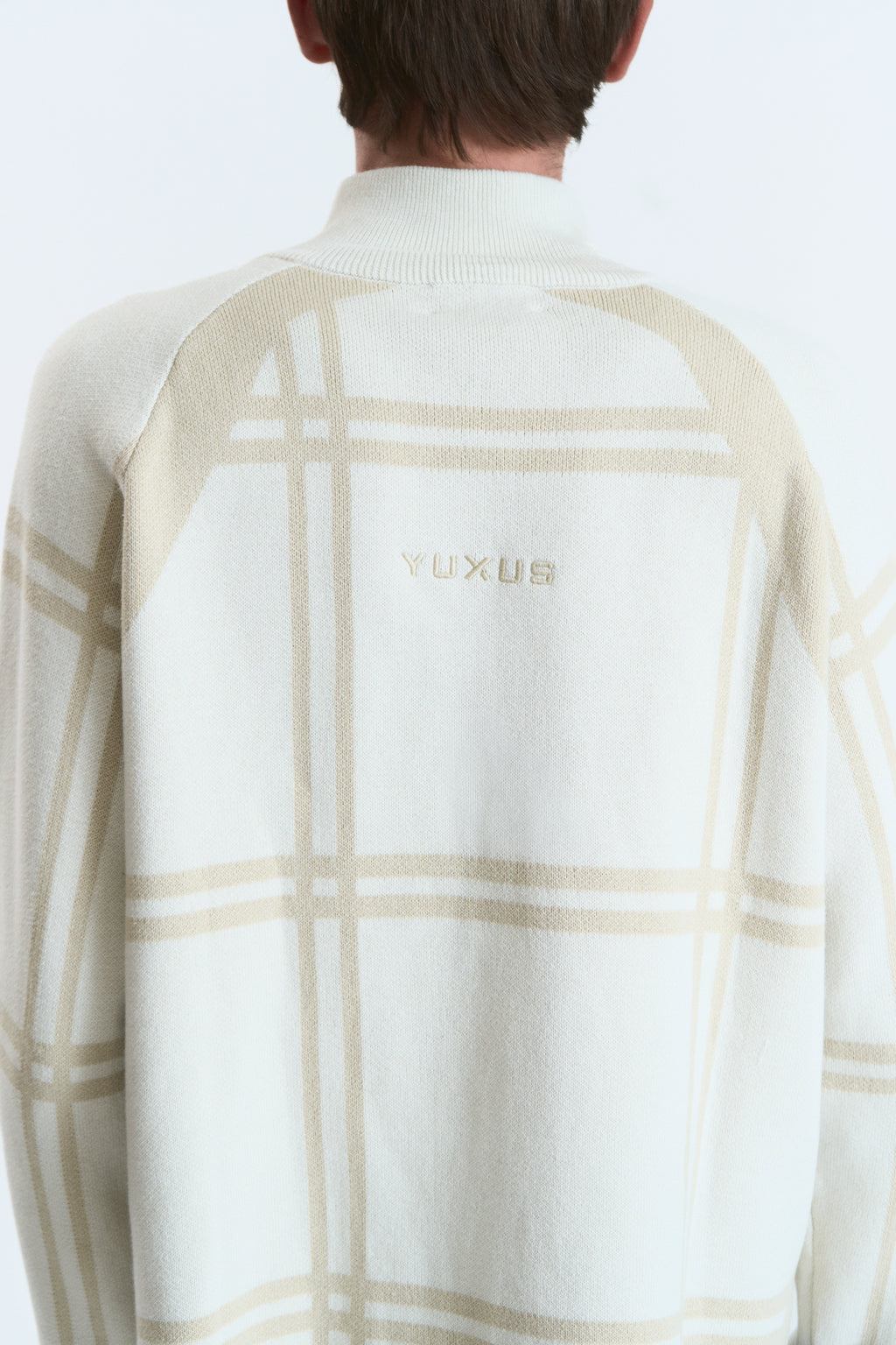 COBBLE KNITTED ZIP BEIGE