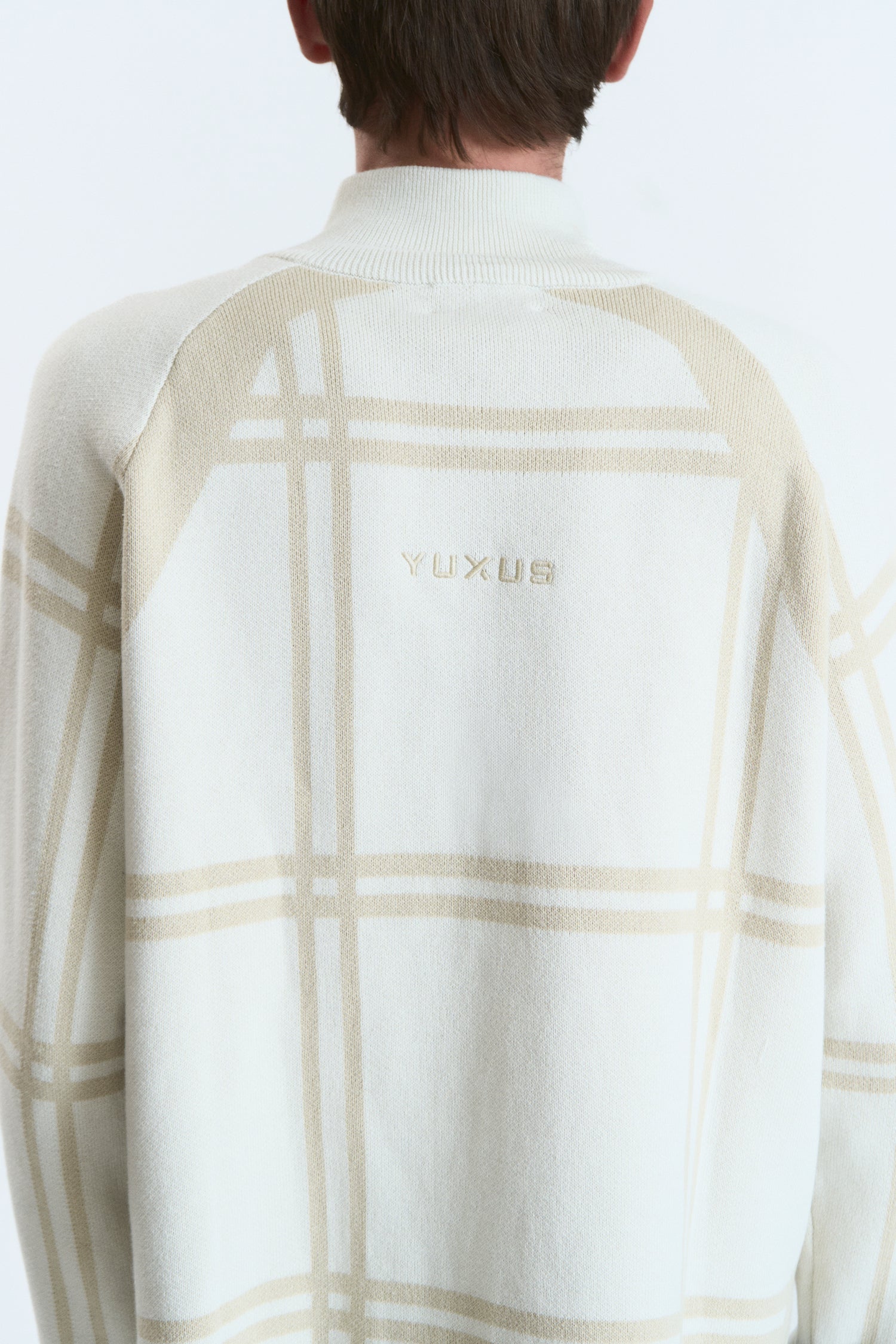 COBBLE KNITTED ZIP BEIGE