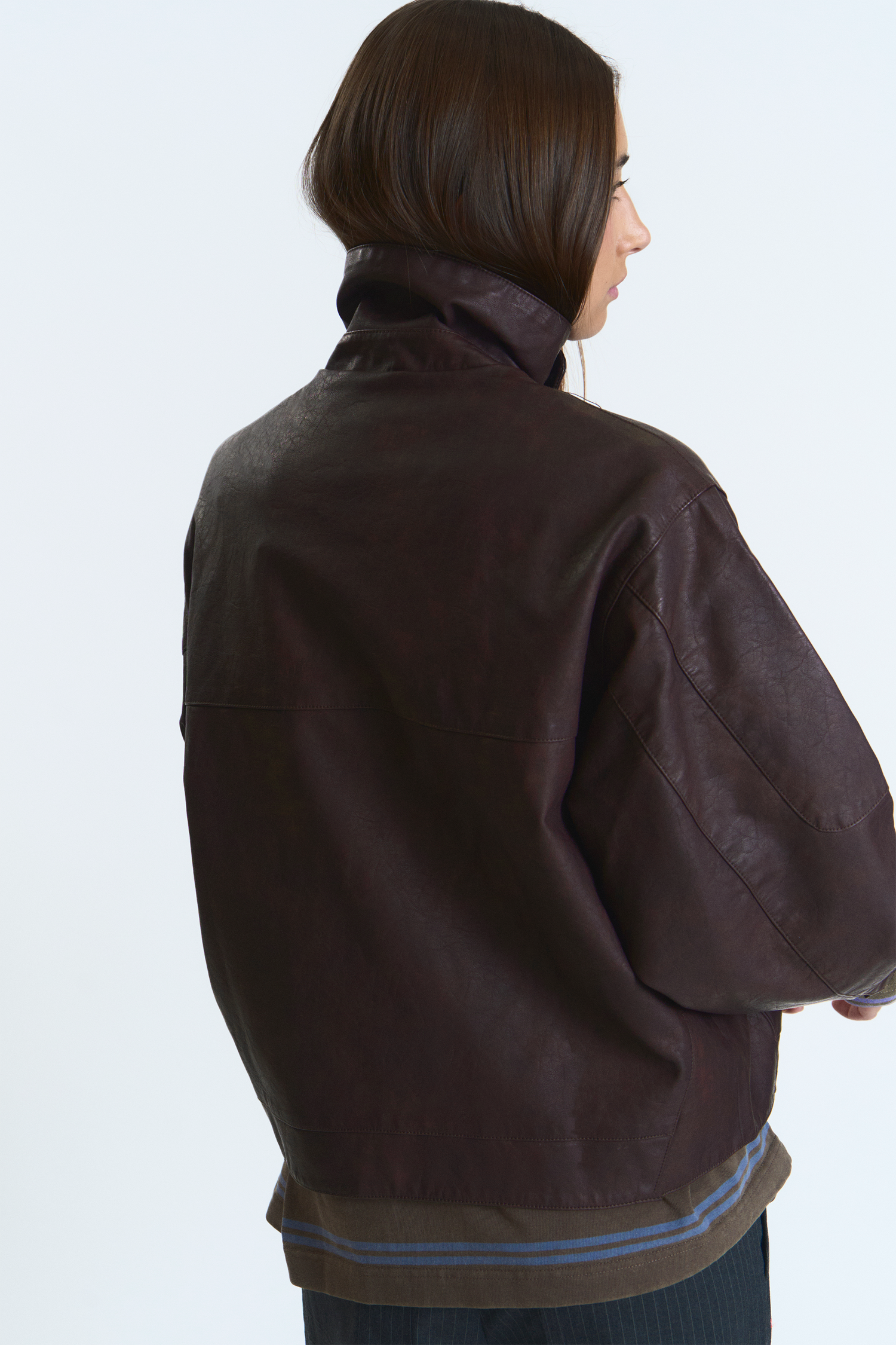 CHOCO "WINDY" PU LEATHER JACKET