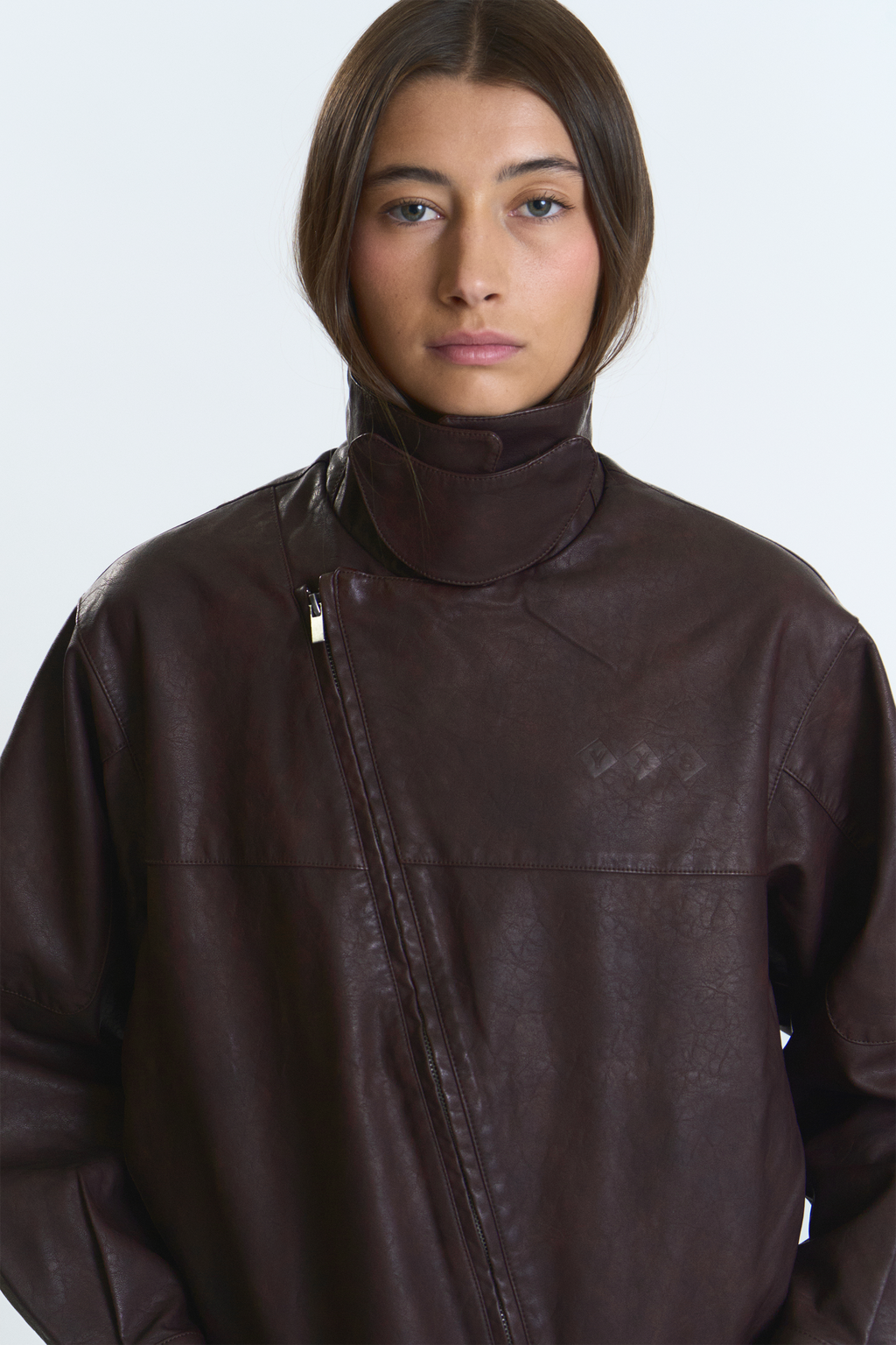 CHOCO "WINDY" PU LEATHER JACKET