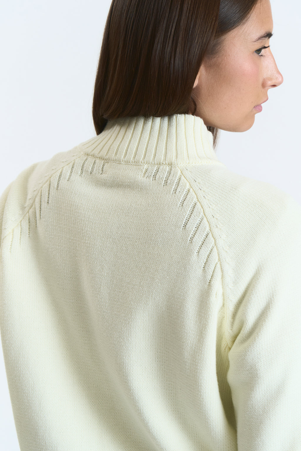 AURORA KNITTED ZIP VANILLA