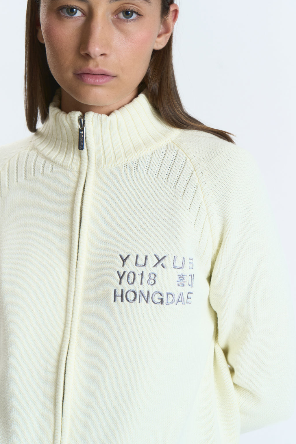 AURORA KNITTED ZIP VANILLA