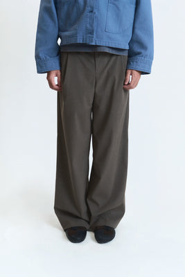 SLIT PANTS TAUPE