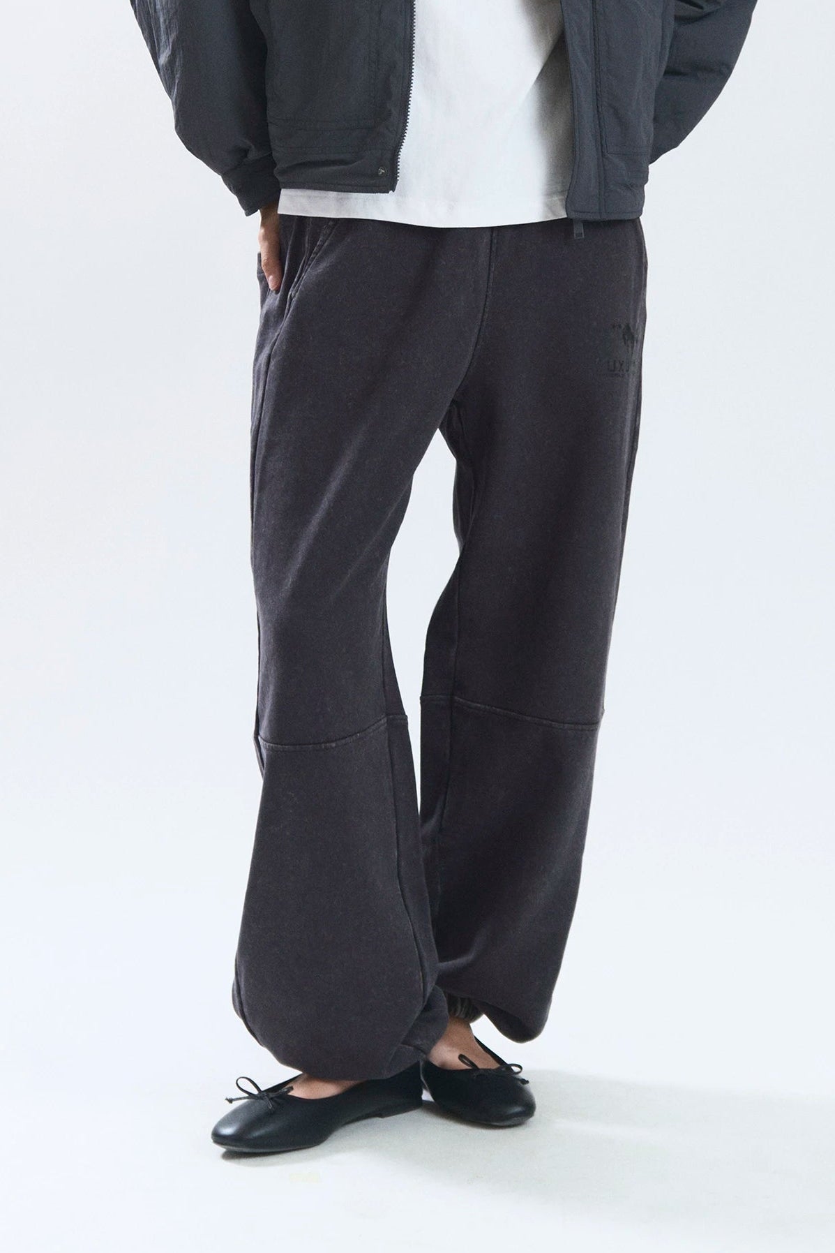 FELT SWEATPANTS BLACK