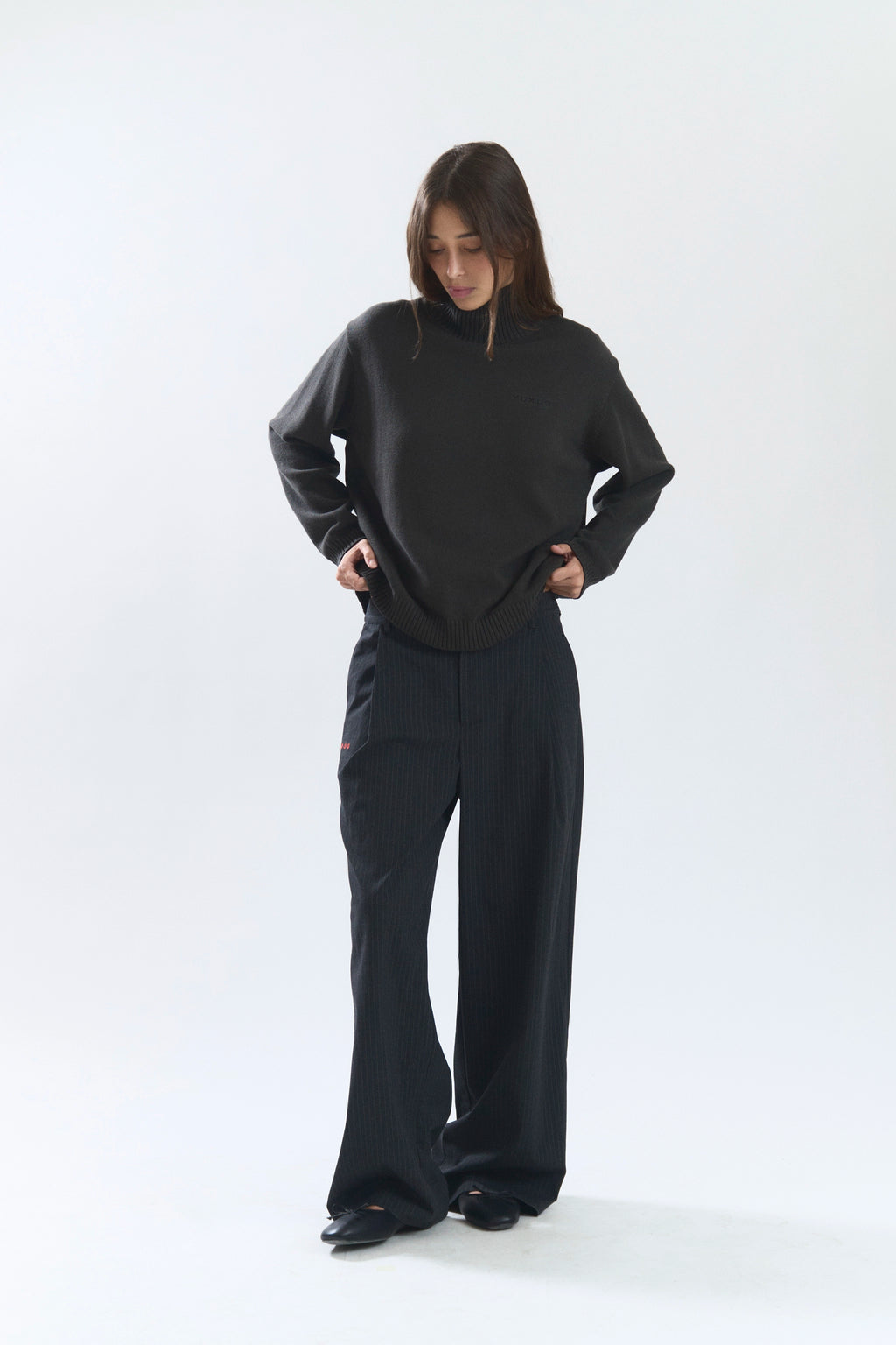 QUILT KNIT DARK GREY