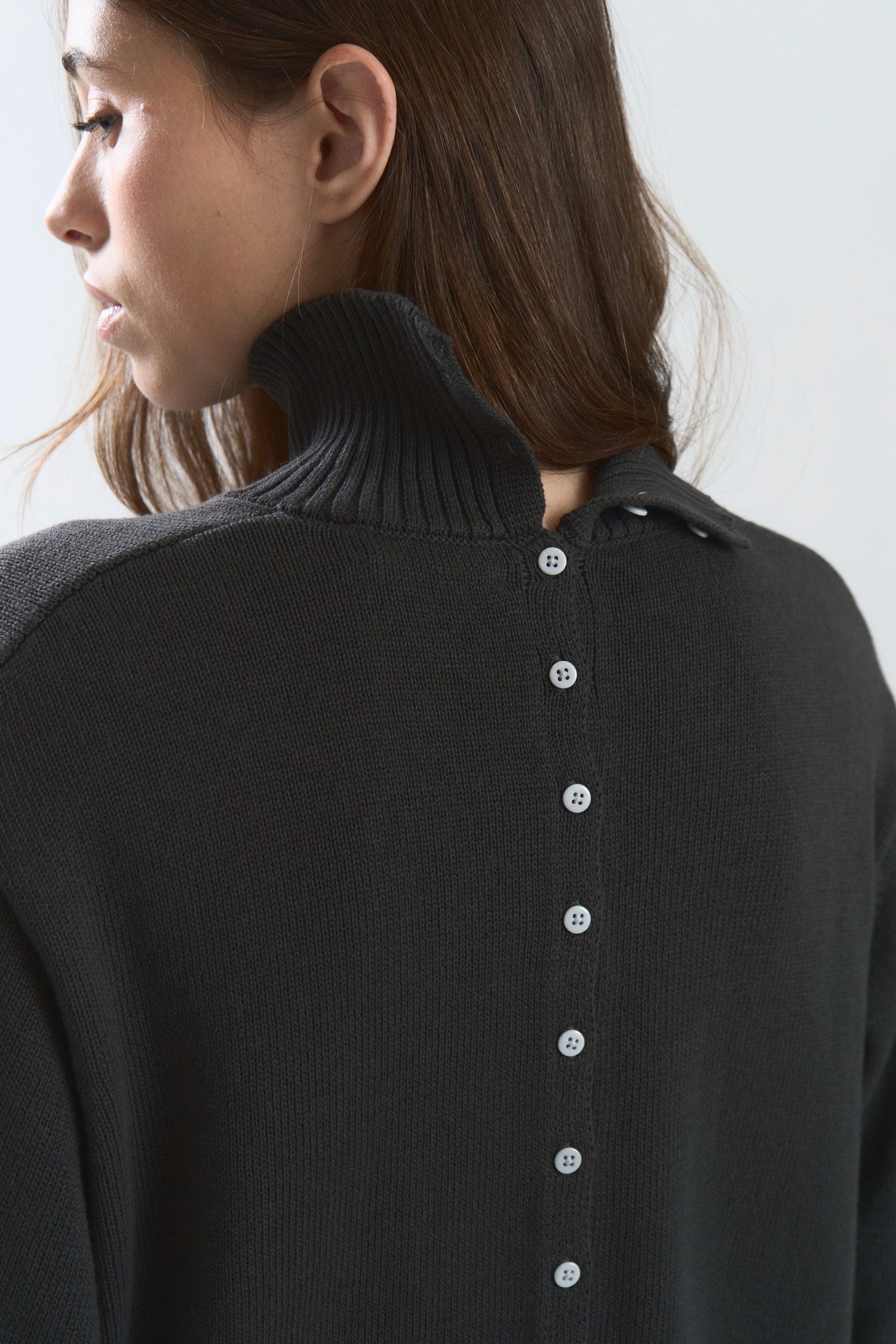 QUILT KNIT DARK GREY