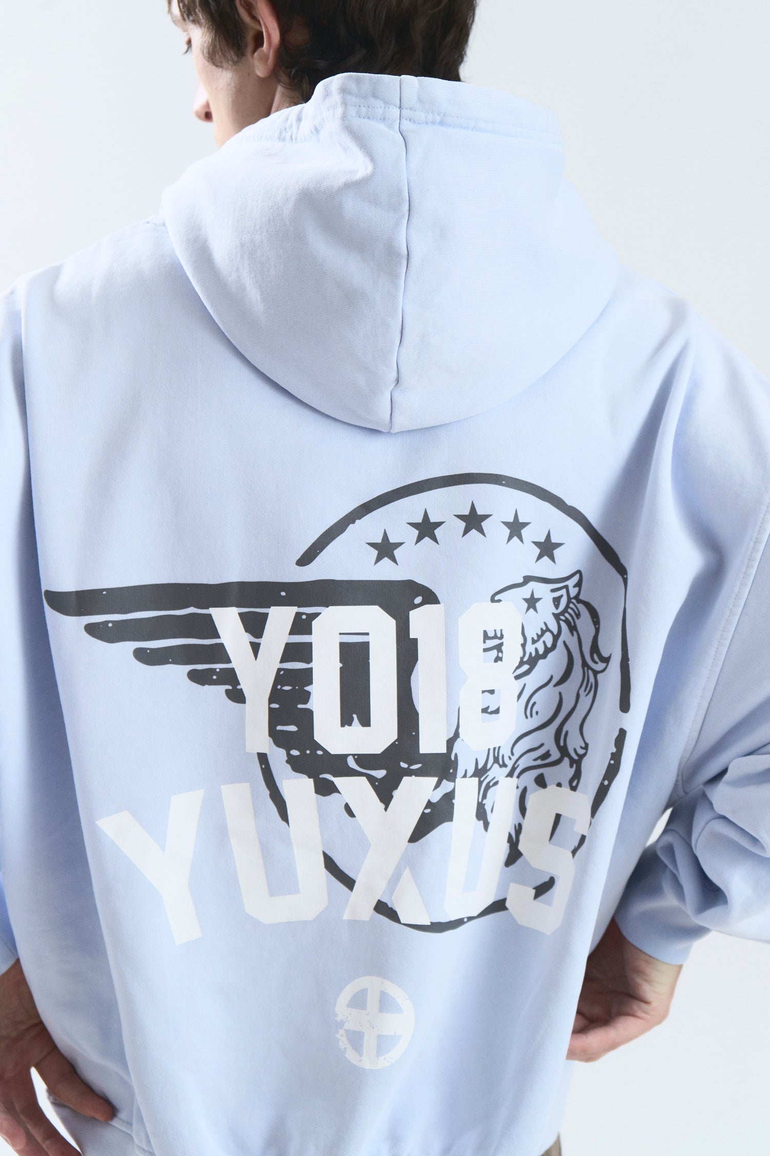 GRIME HOODIE LIGHT BLUE