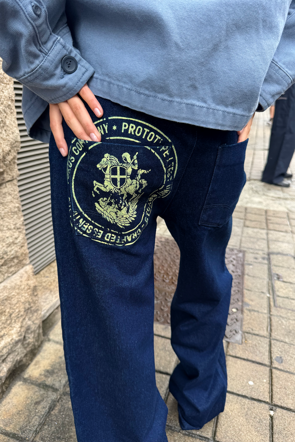 STAMP PANTS DARK DENIM