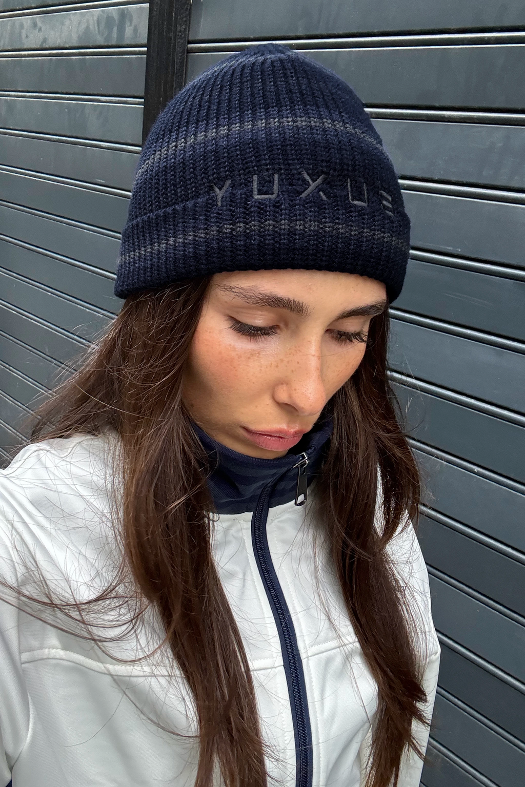 CROSS BEANIE NAVY