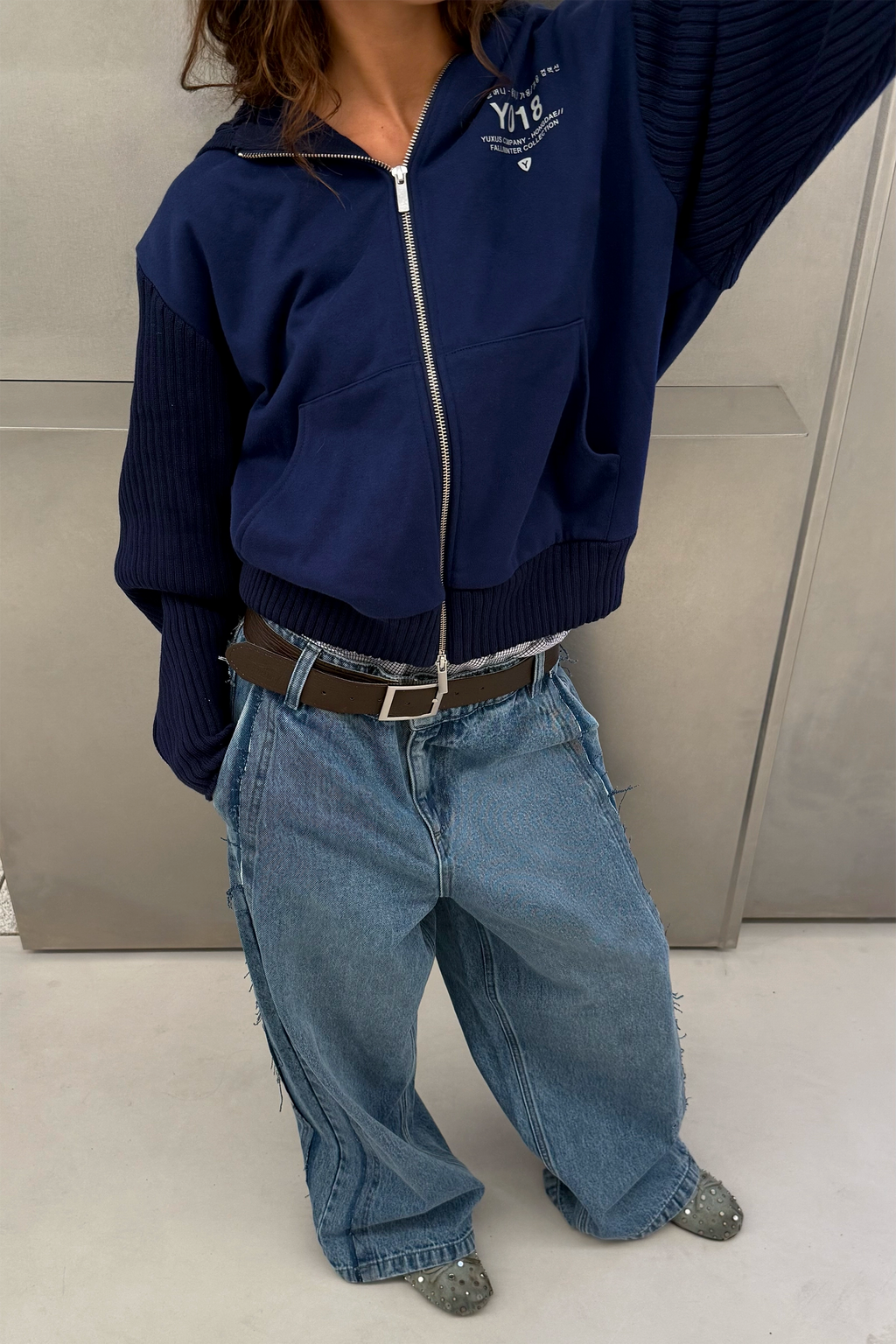 MONSOON "HONGDAE" KNITTED ZIP