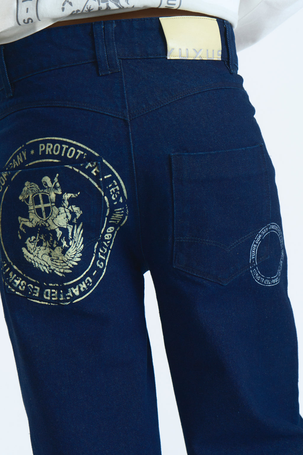 STAMP PANTS DARK DENIM
