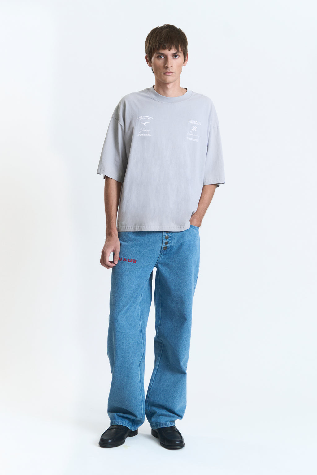 STAMP PANTS LIGHT DENIM