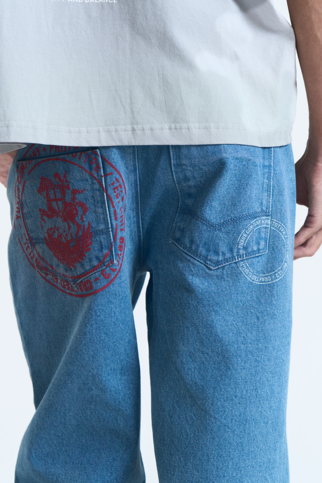 STAMP PANTS LIGHT DENIM