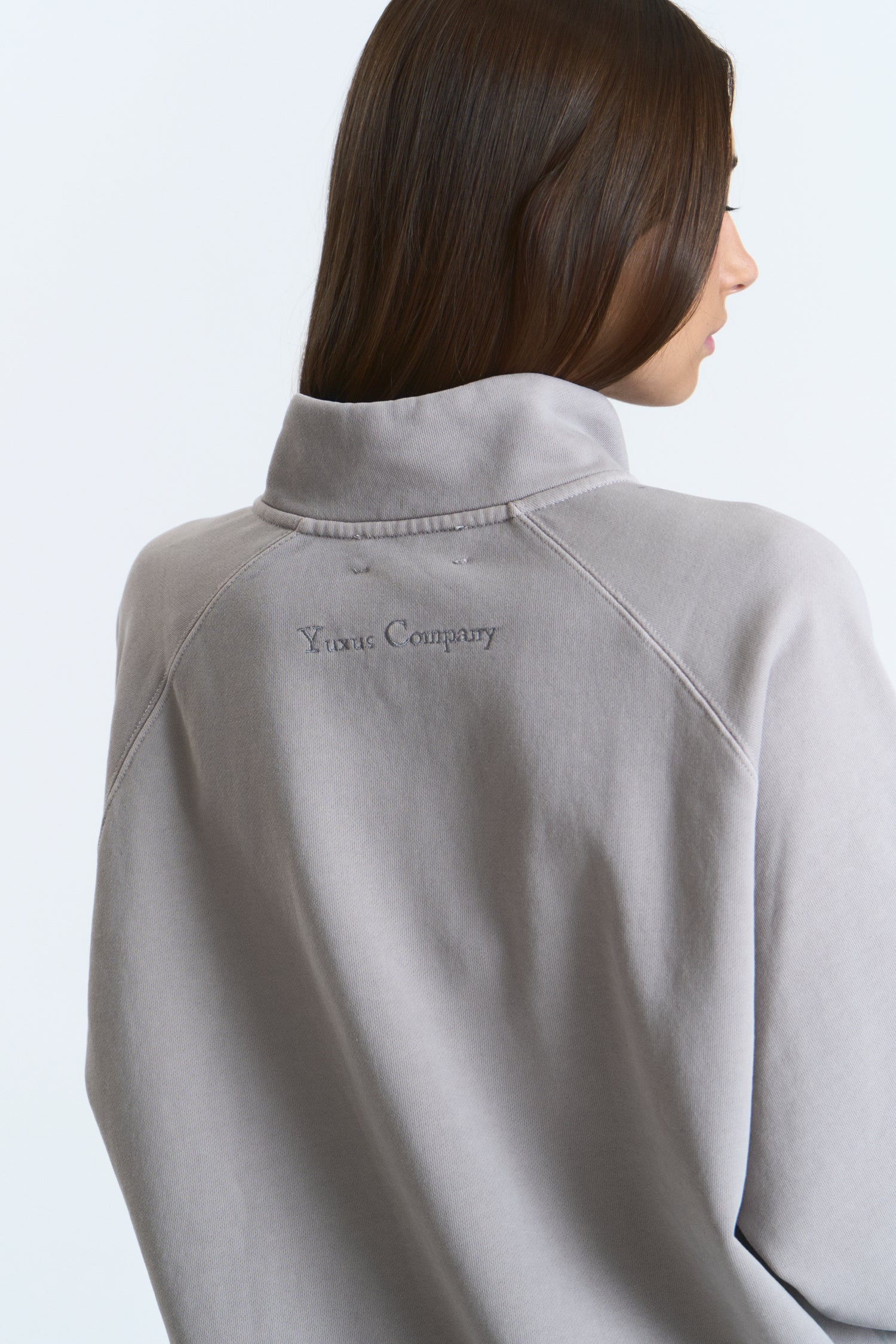 TILT ZIP CREWNECK GREY