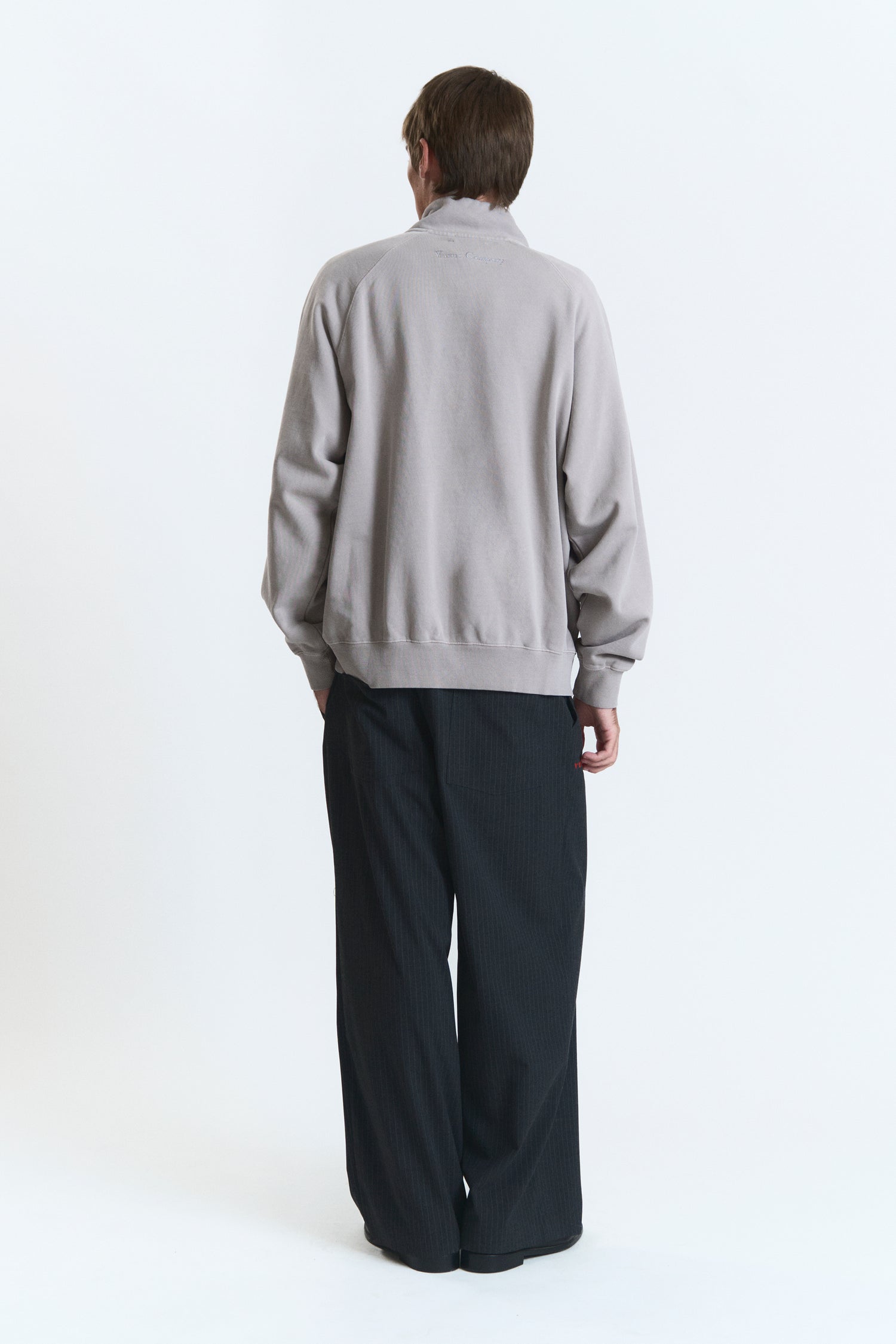 TILT ZIP CREWNECK GREY
