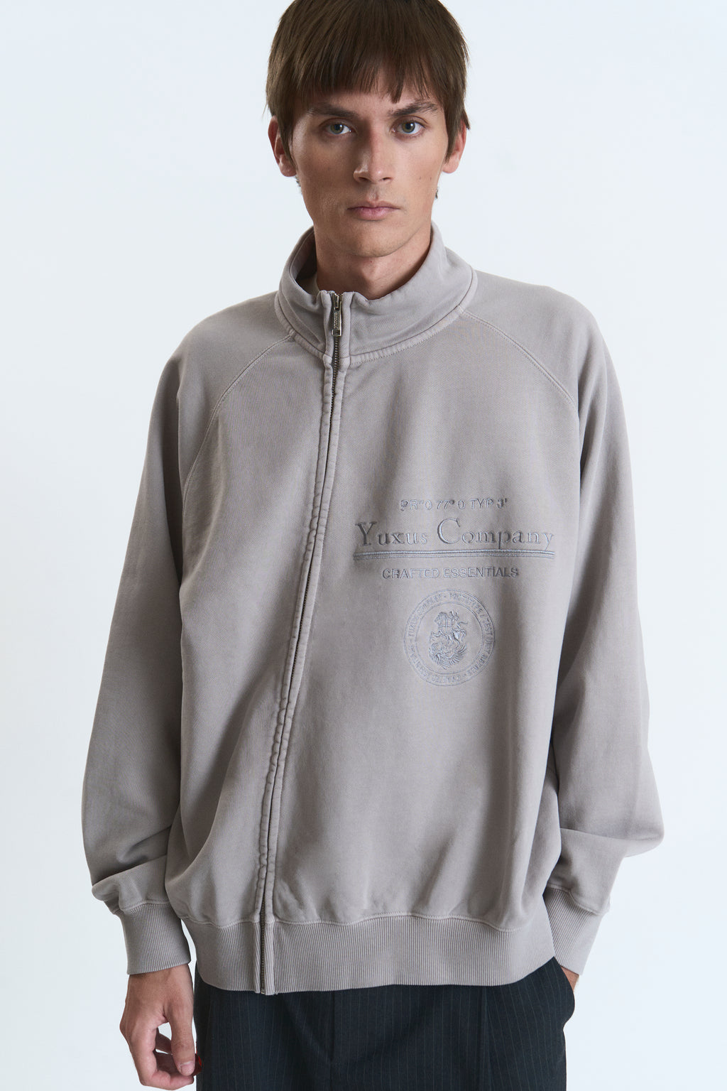 TILT ZIP CREWNECK GREY