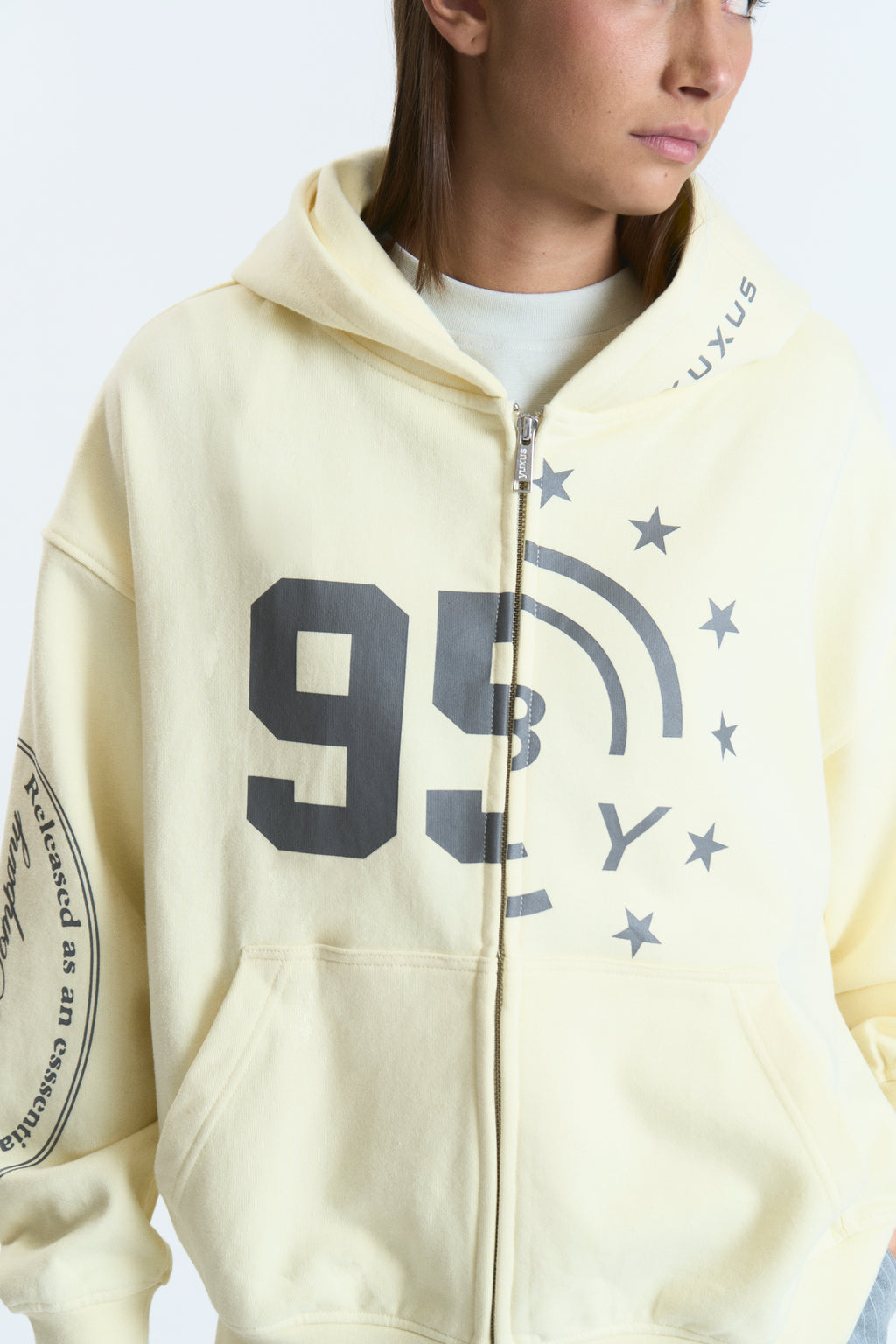 SEGMENT ZIP HOODIE YELLOW