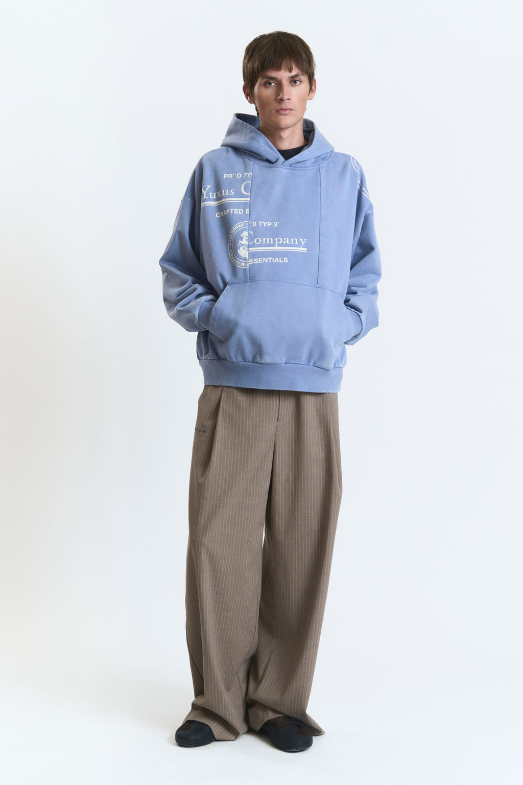 DISPLACED HOODIE BLUE