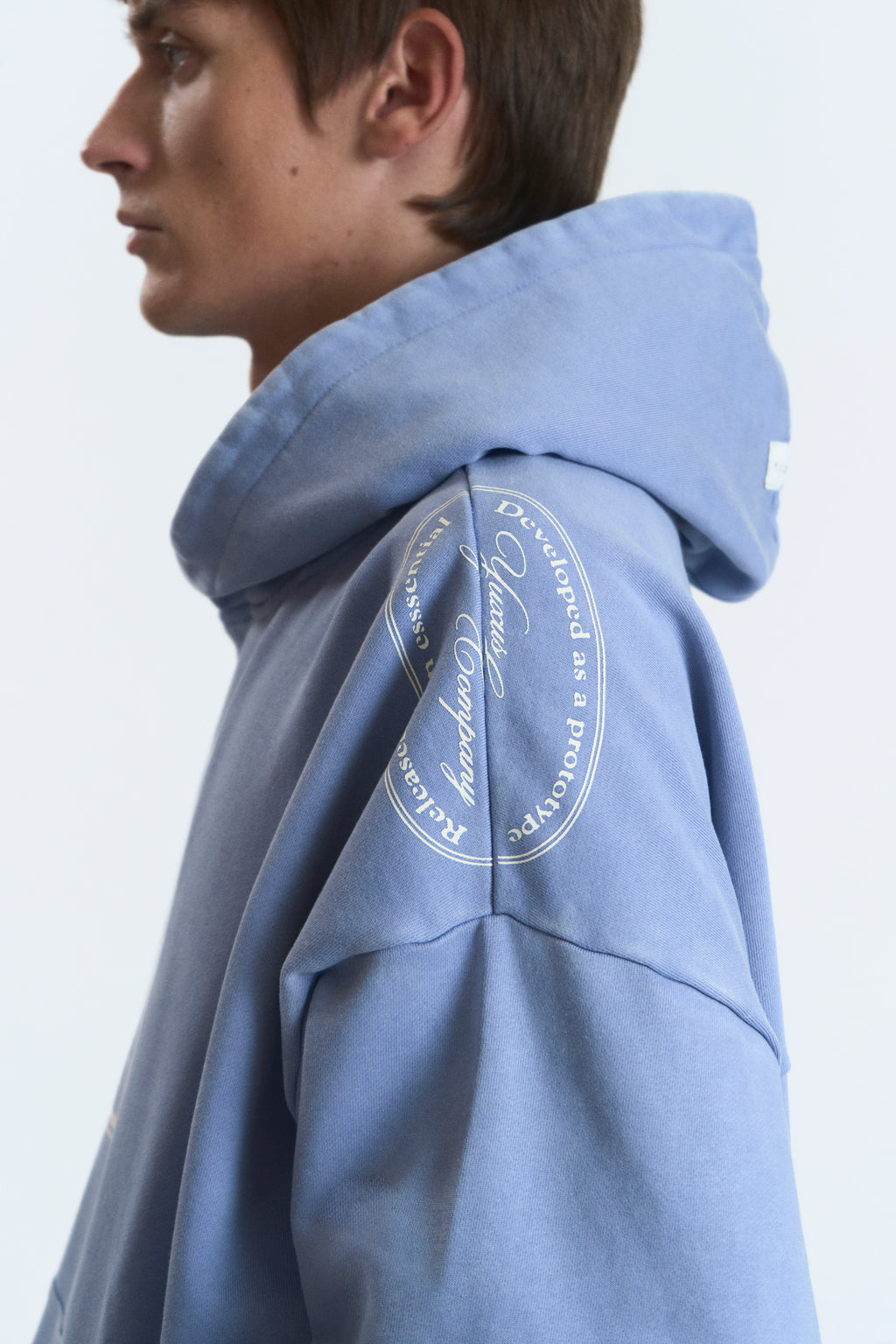 DISPLACED HOODIE BLUE