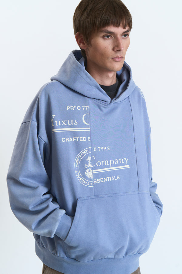 DISPLACED HOODIE BLUE
