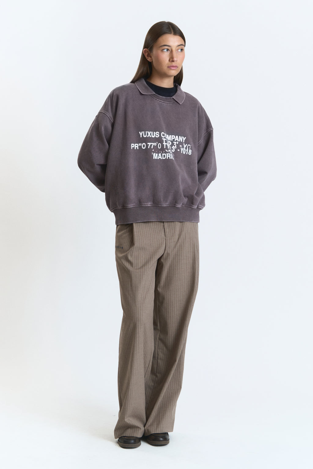 VENTRA POLO CREWNECK BROWN
