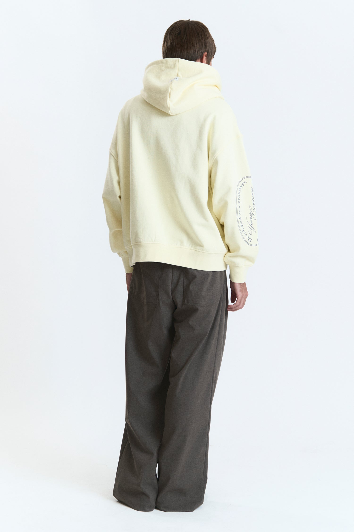 SEGMENT ZIP HOODIE YELLOW