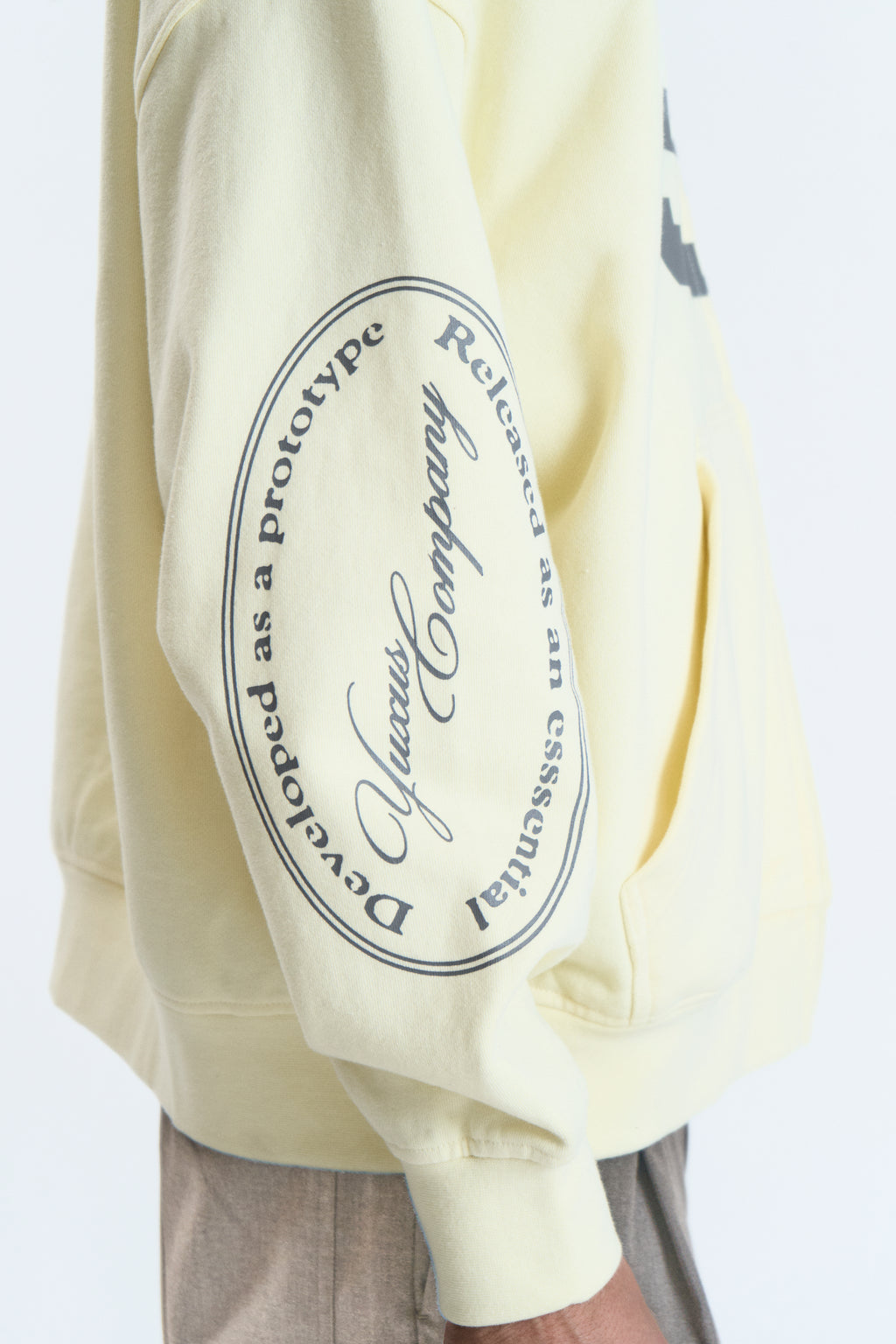 SEGMENT ZIP HOODIE YELLOW