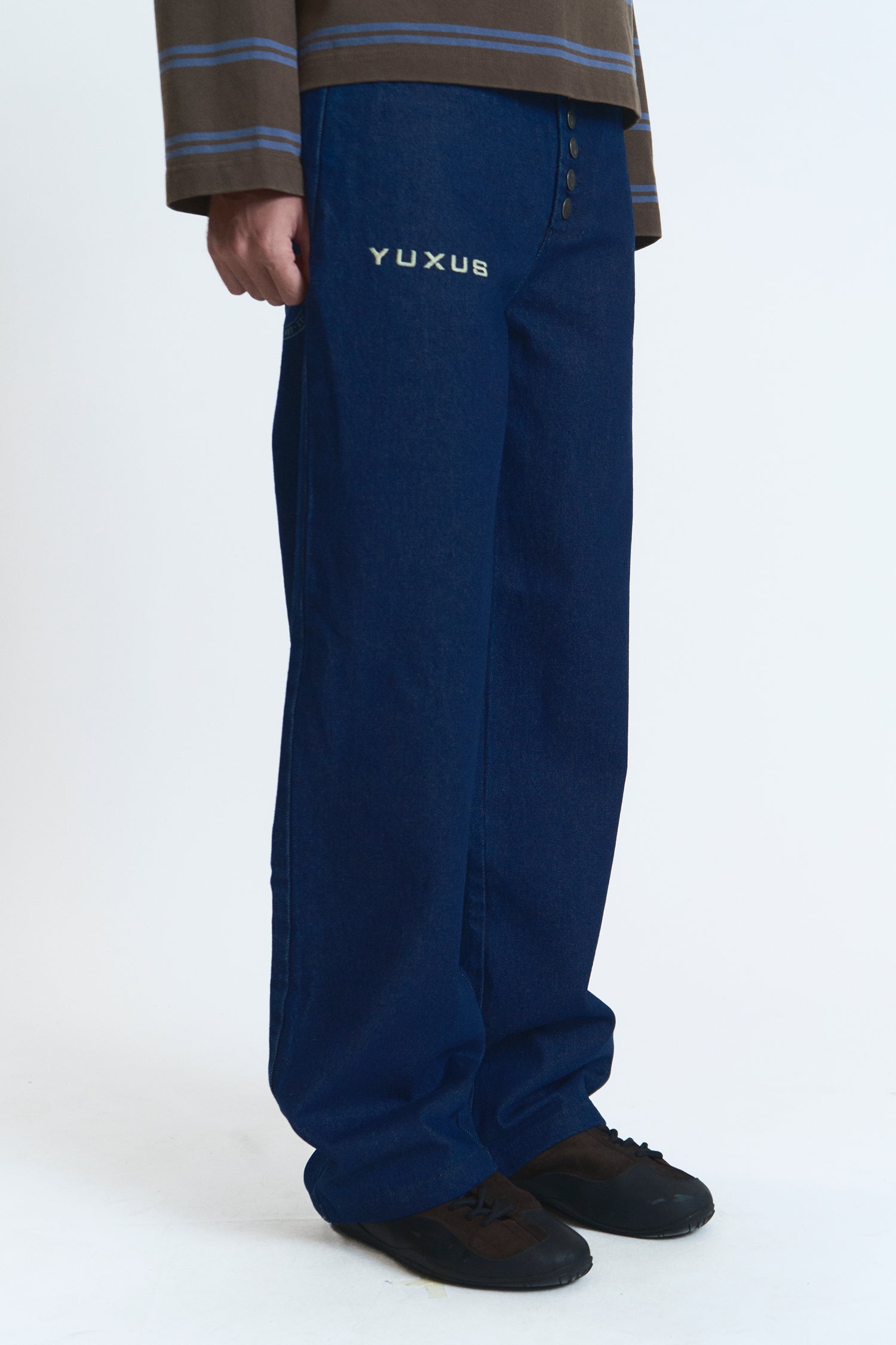 STAMP PANTS DARK DENIM
