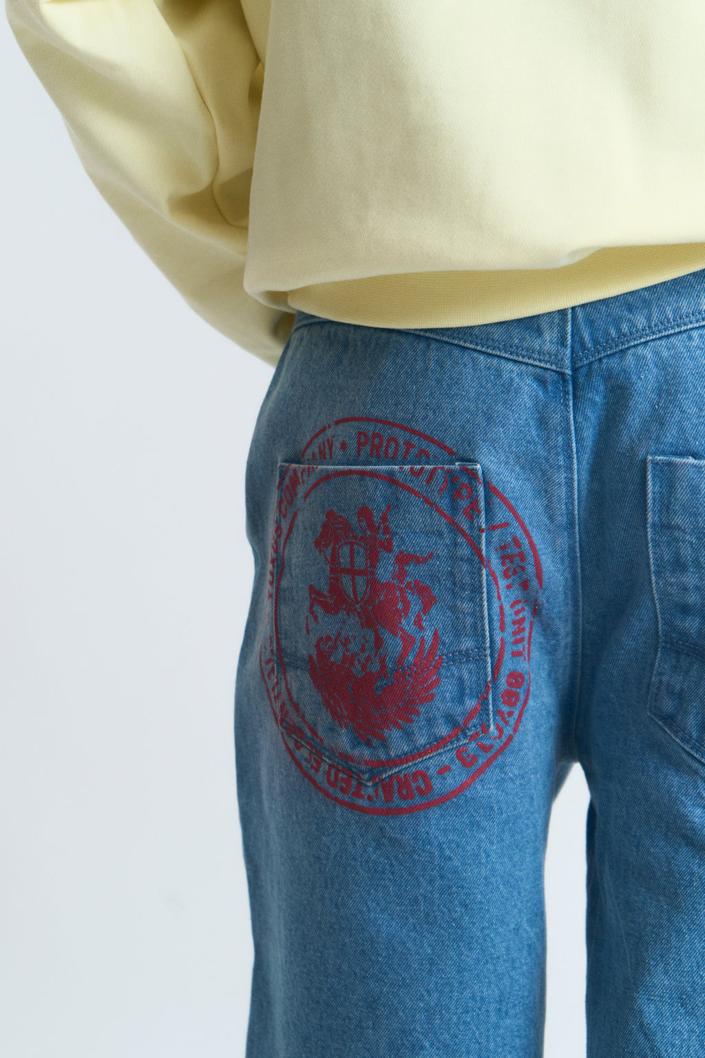 STAMP PANTS LIGHT DENIM
