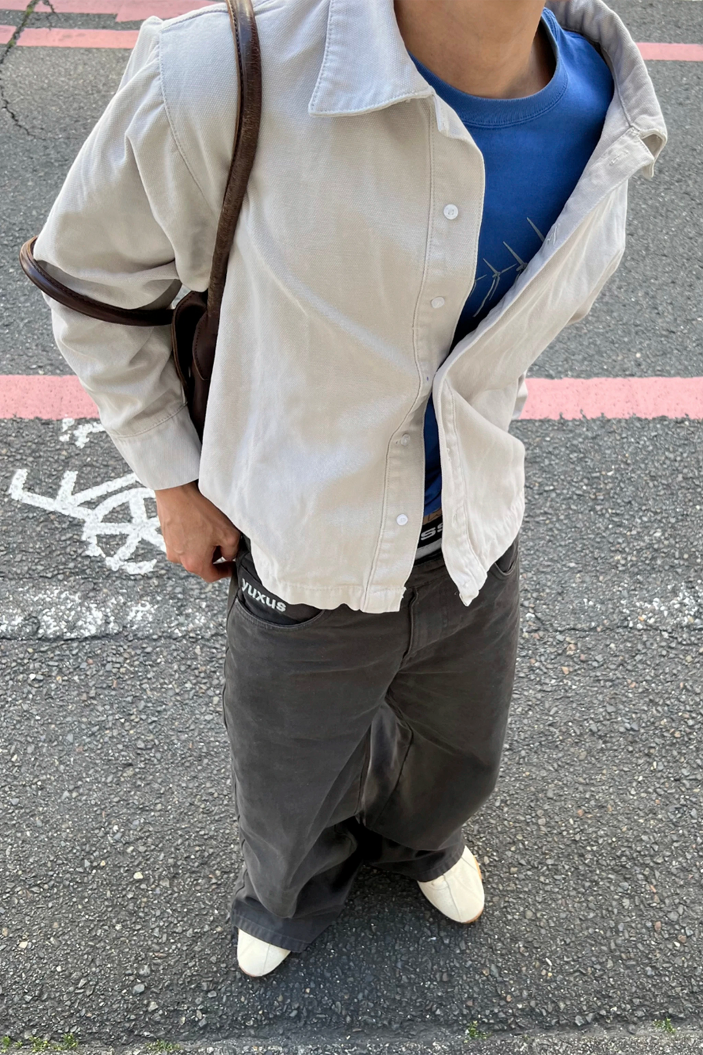 BASAL "LOWERCASE" SHIRT LIGHT GREY