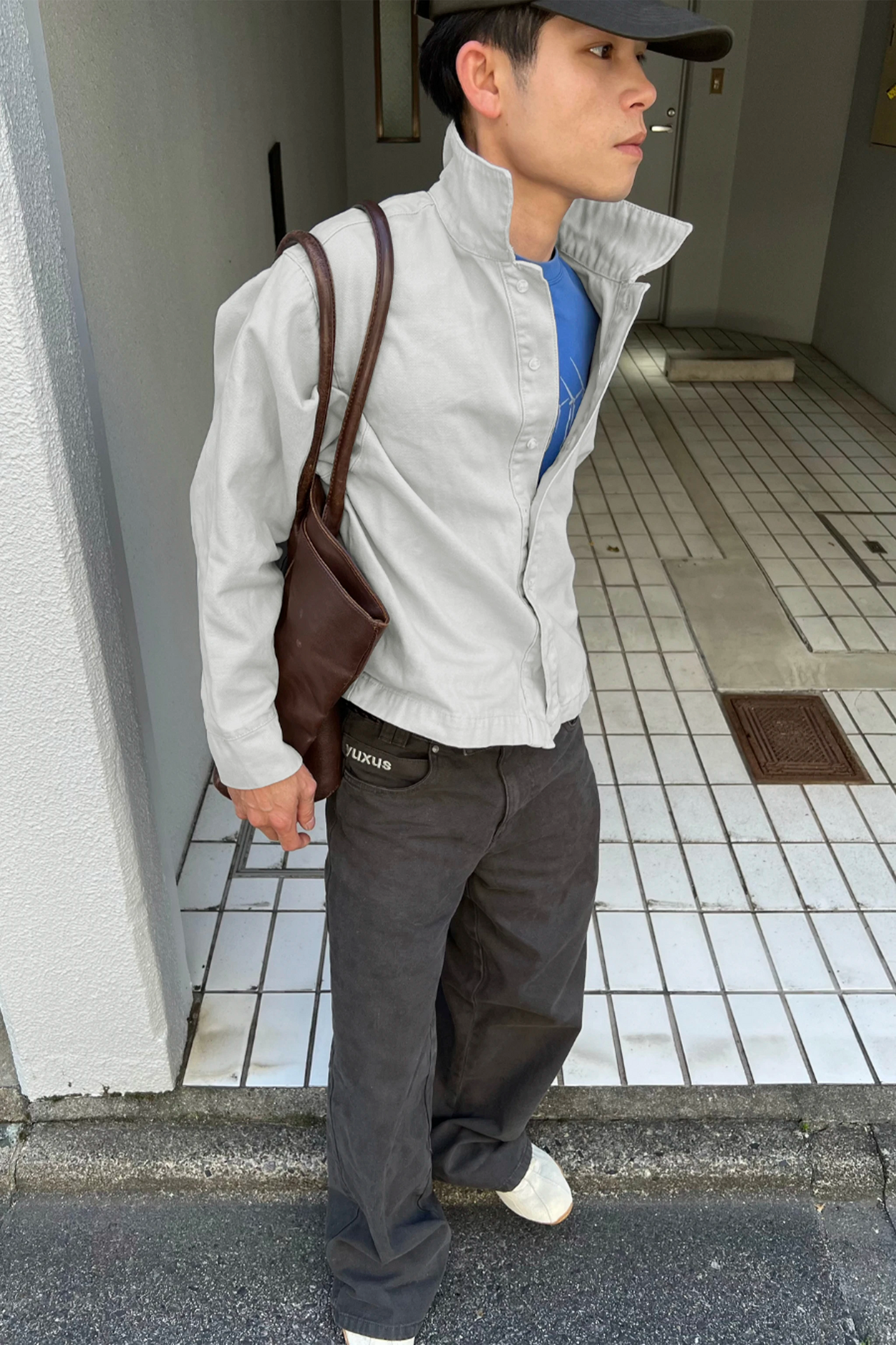 BASAL "LOWERCASE" SHIRT LIGHT GREY