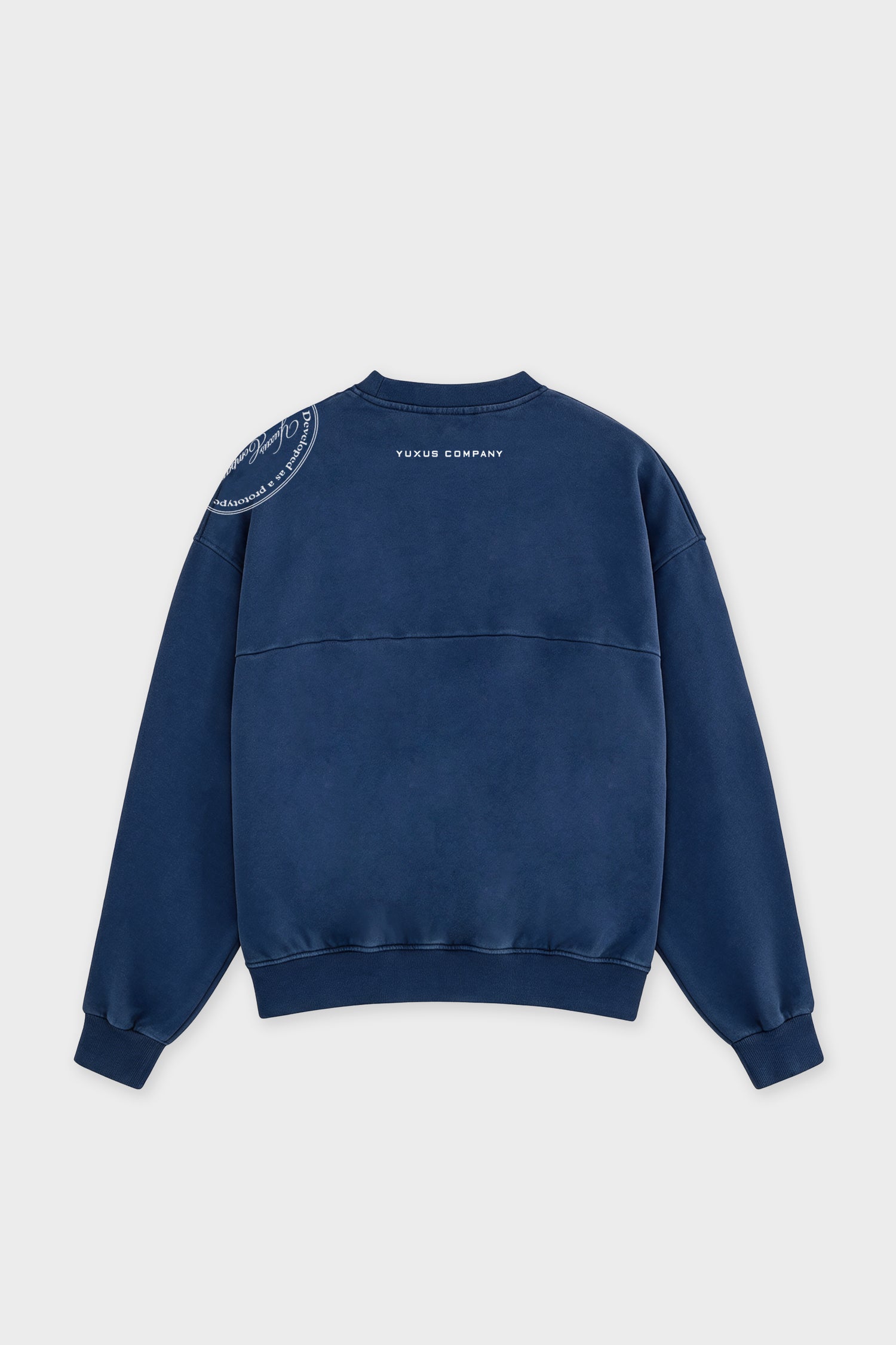 DISPLACED CREWNECK BLUE