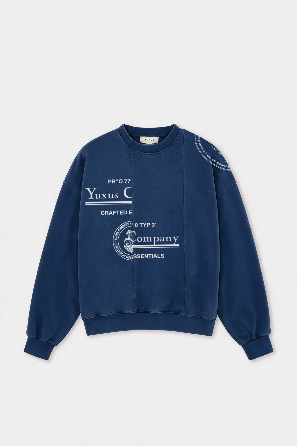 DISPLACED CREWNECK BLUE