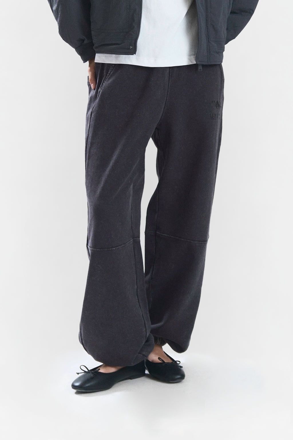 FELT SWEATPANTS BLACK
