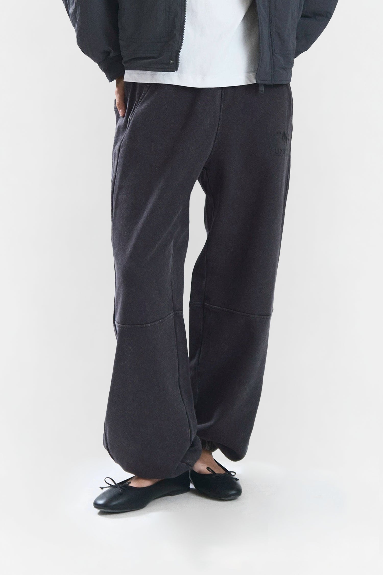 FELT SWEATPANTS BLACK