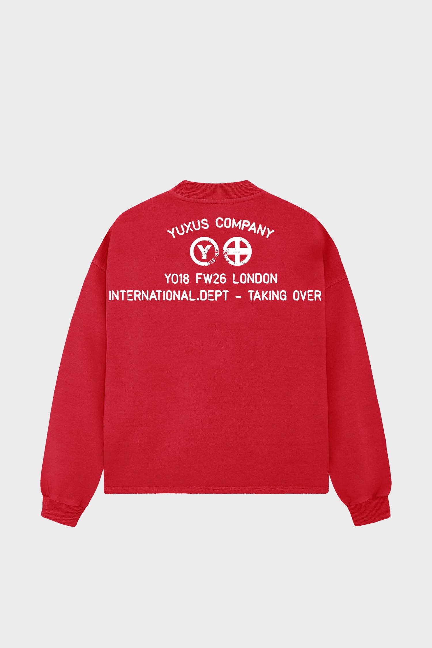 FINED CREWNECK RED