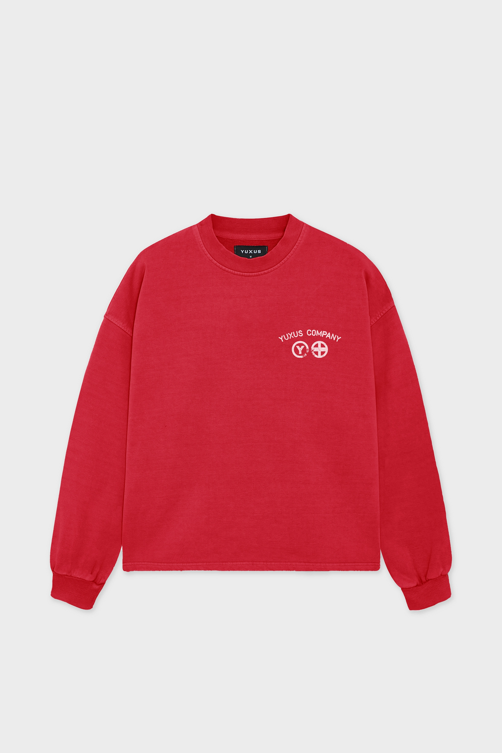 FINED CREWNECK RED